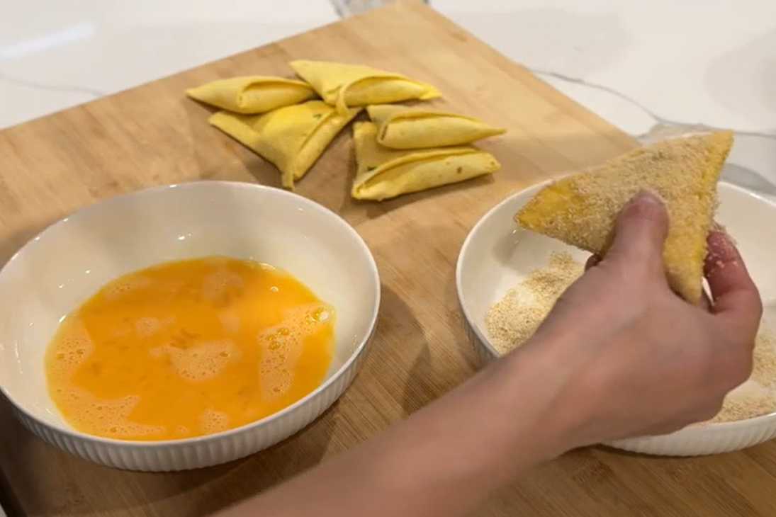 Recette de tartes à pain plat à la friteuse à air - Étape 4