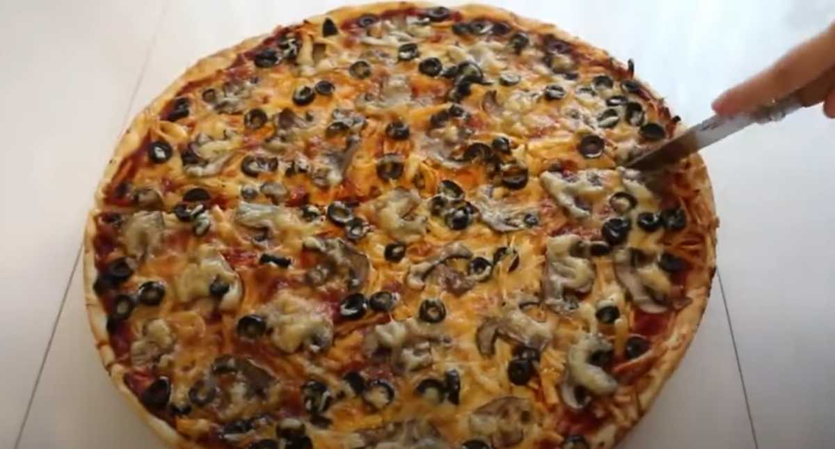 Pizza aux champignons maison - Étape 16