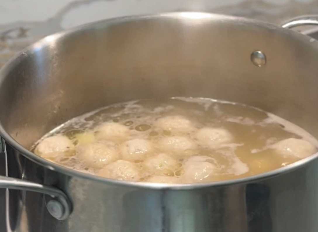 Soupe aux boulettes de viande - Étape 4