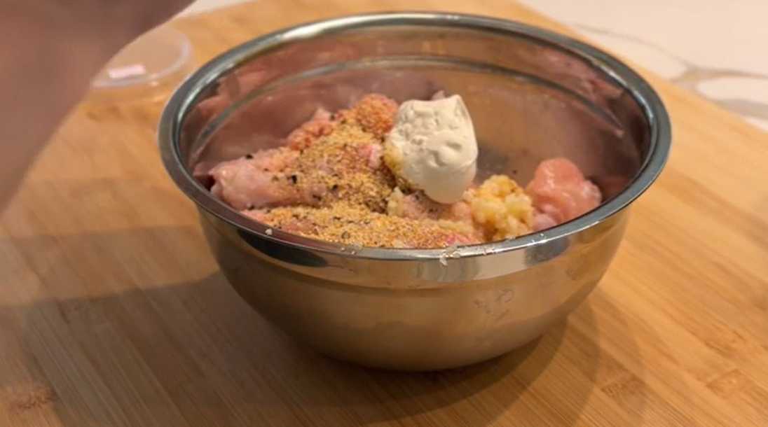 Ailes de poulet panées au four - Étape 2