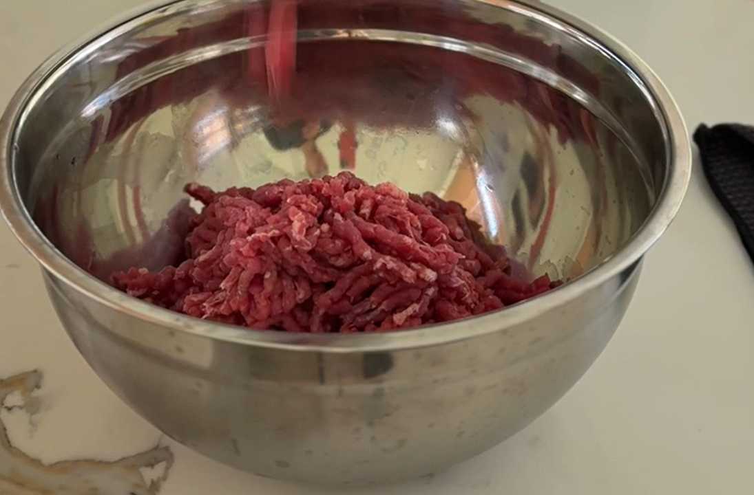 Bœuf haché frais avec légumes et riz - Étape 2