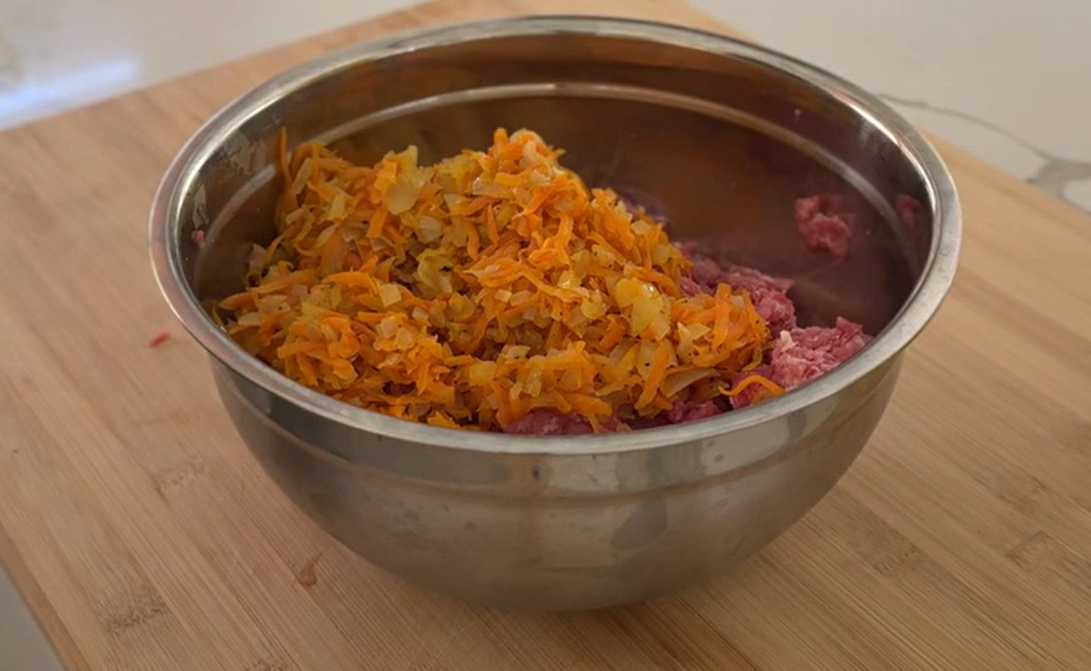 Bœuf haché frais avec légumes et riz - Étape 3