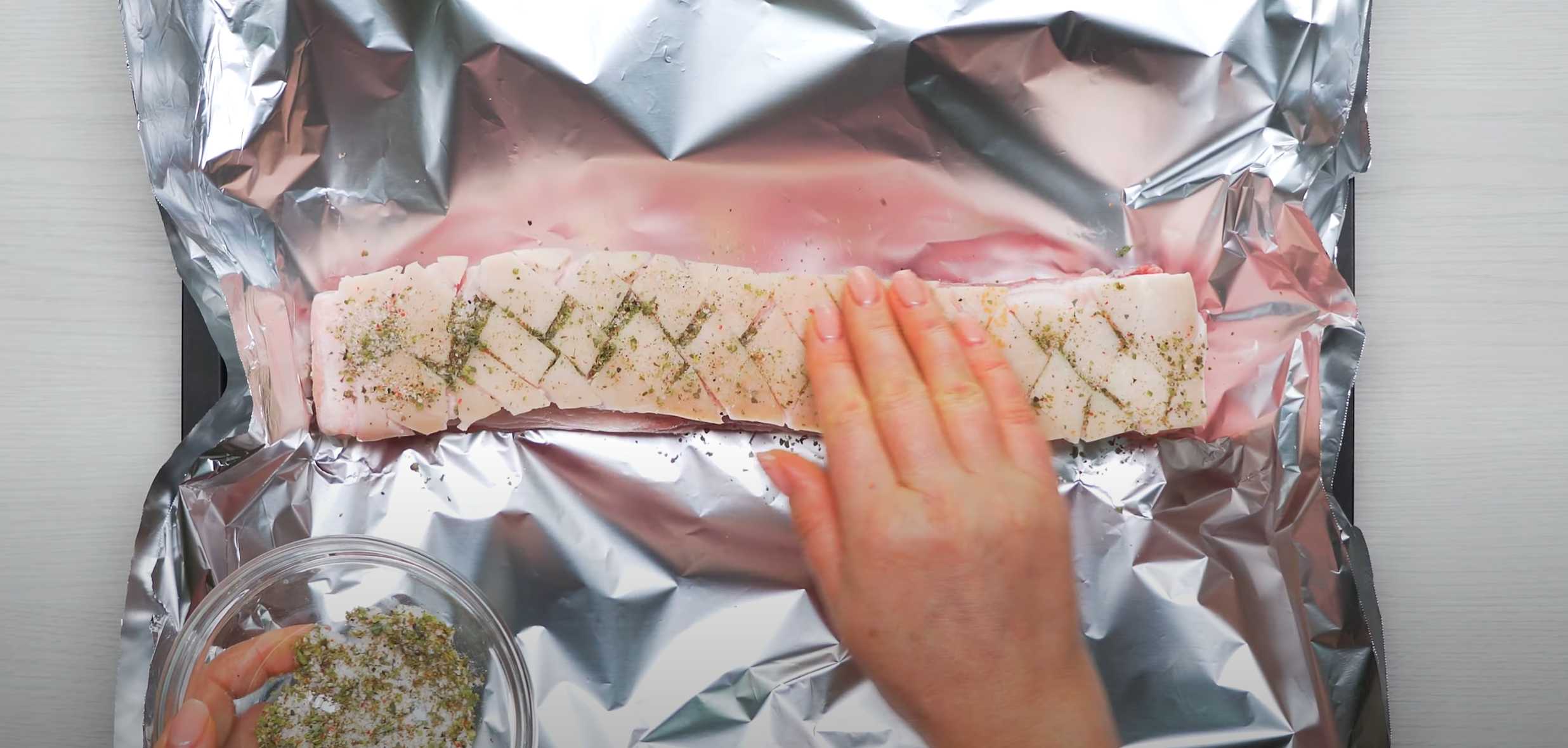 Poitrine de porc cuite au four - Étape 5