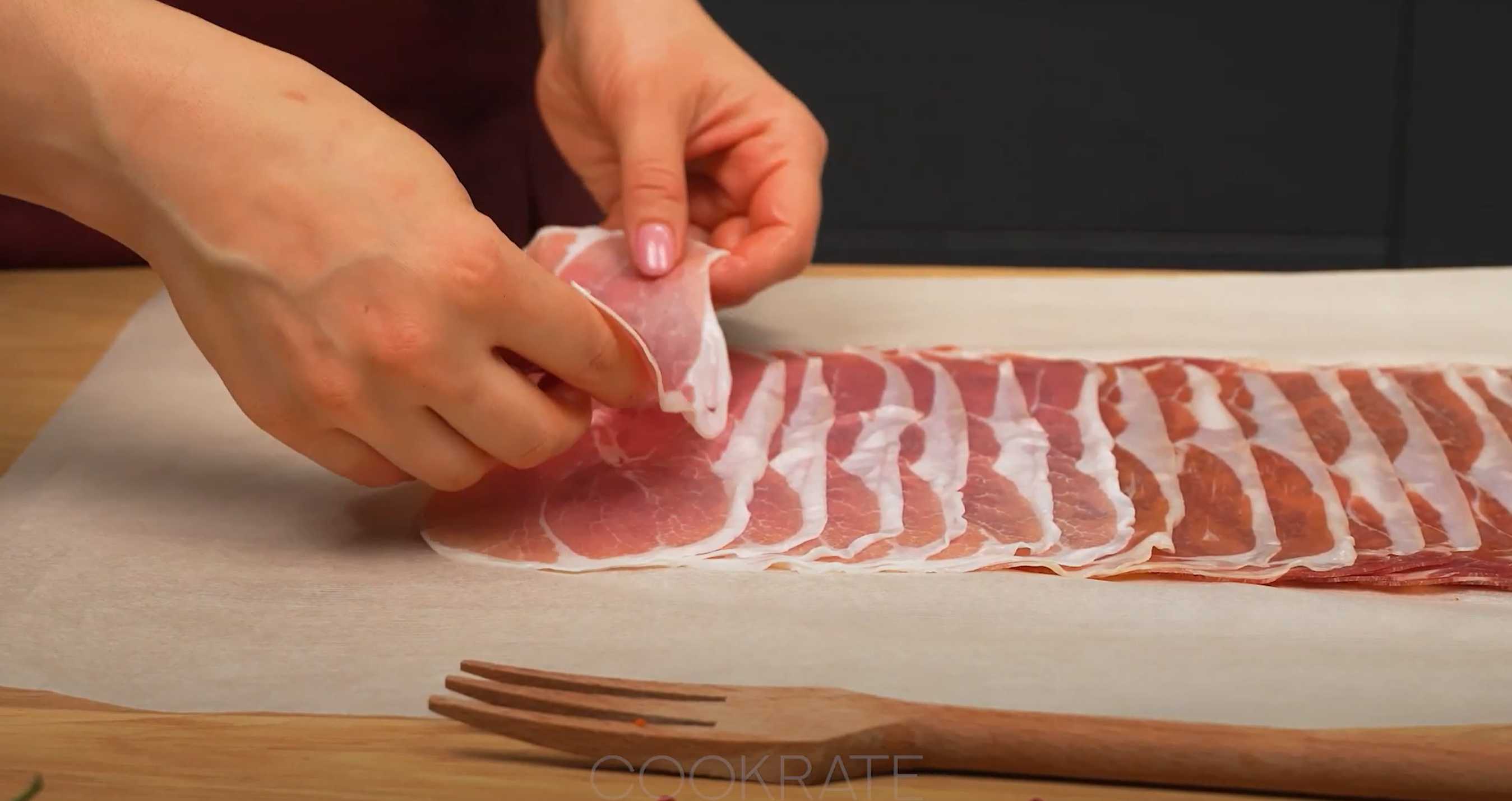Roulade de poulet au prosciutto et aux légumes - Étape 1