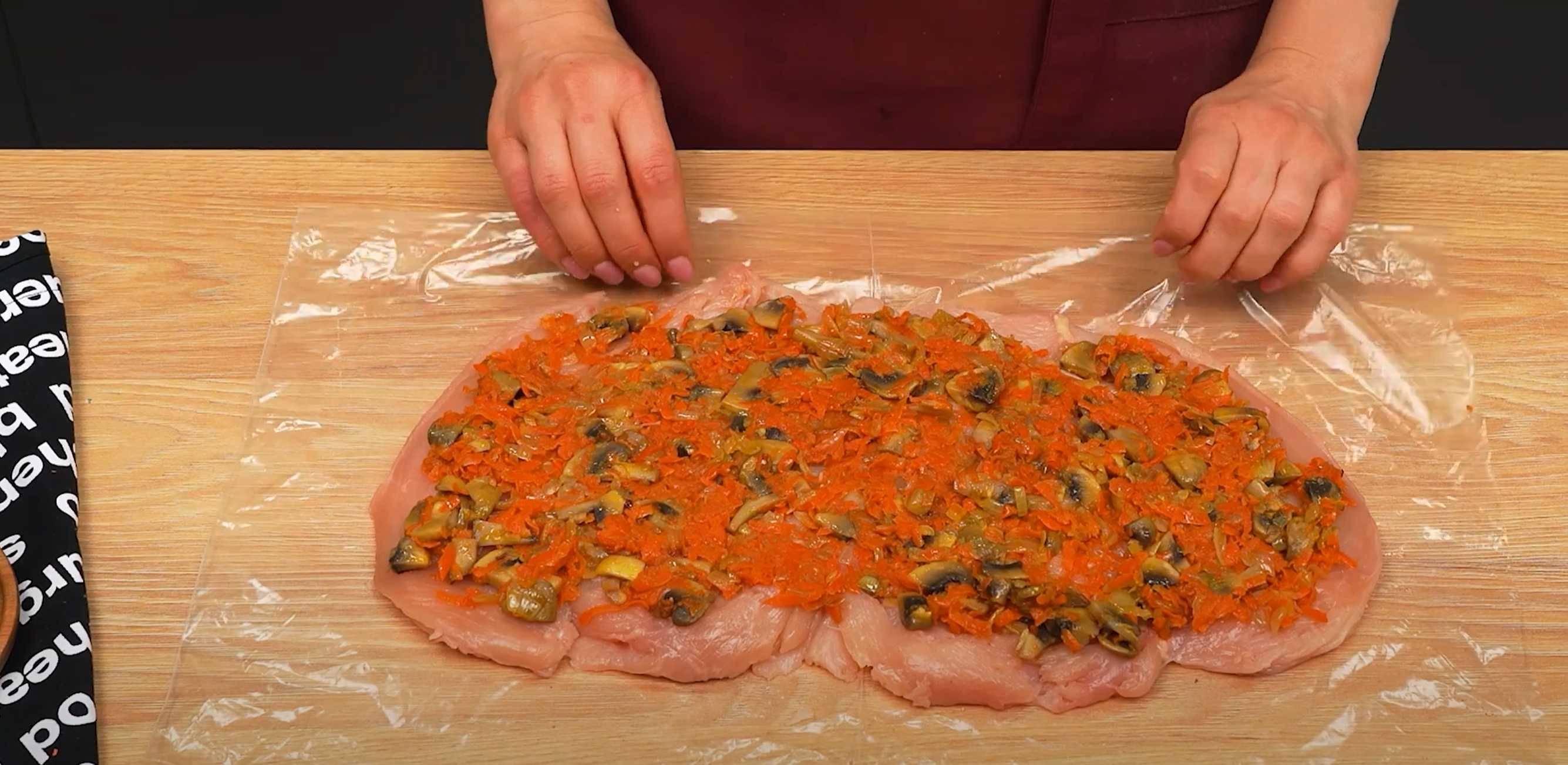 Roulade de poulet au prosciutto et aux légumes - Étape 8