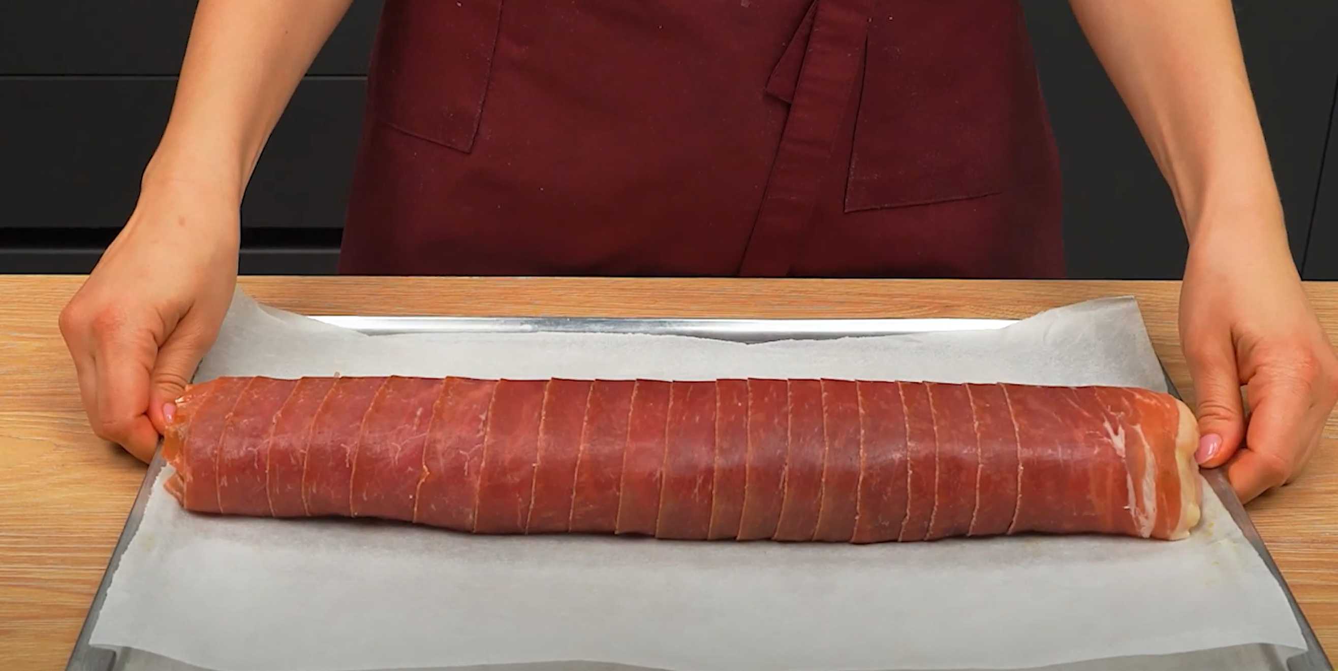 Roulade de poulet au prosciutto et aux légumes - Étape 11