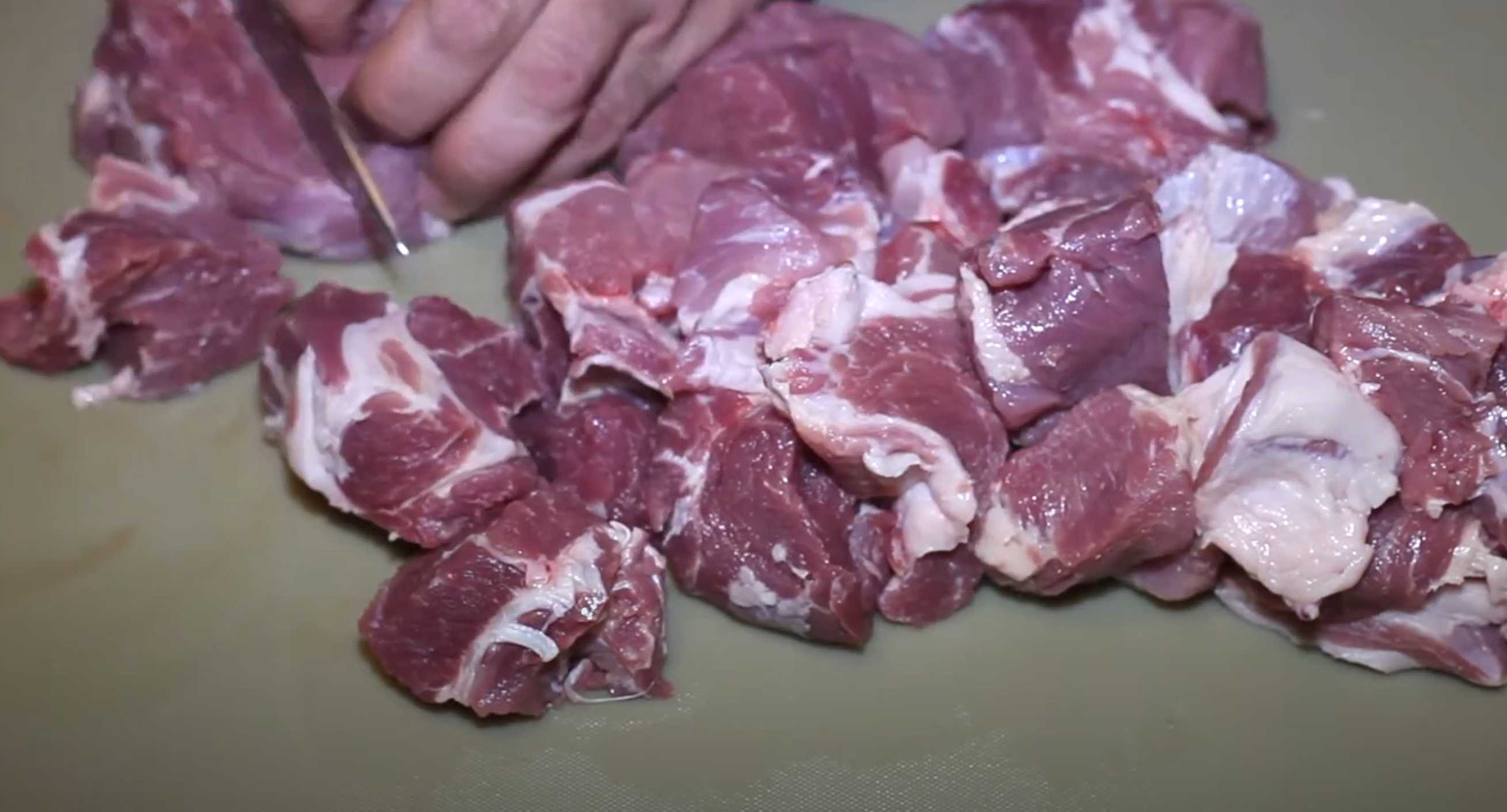 Brochette de cou de porc - Étape 1