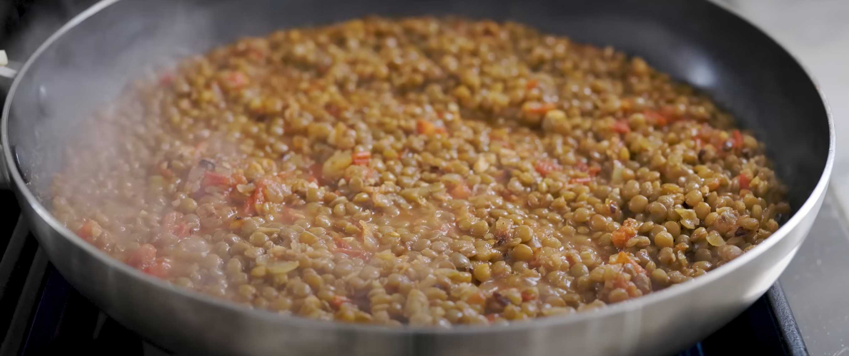 Lentilles aux épinards - Étape 8