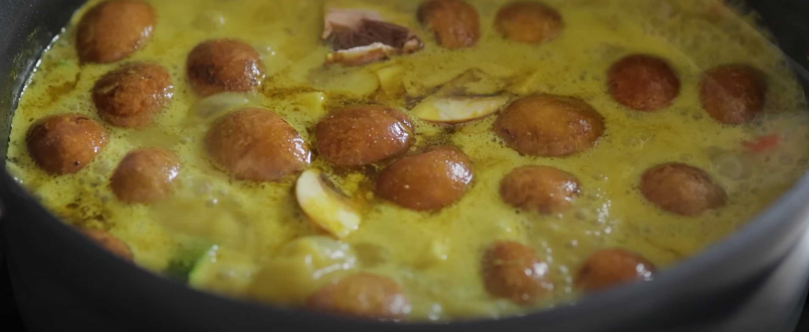 Curry de légumes et de champignons au lait de coco - Étape 11