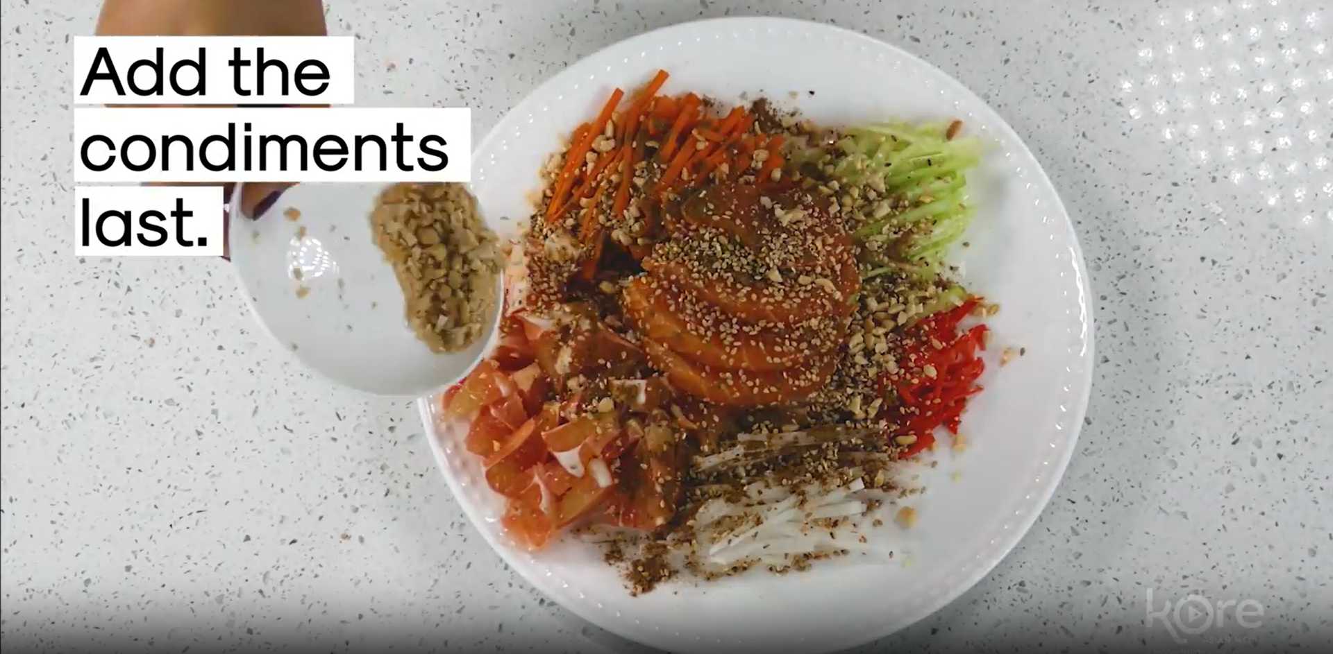 Salade Yu-Shen-Étape 5