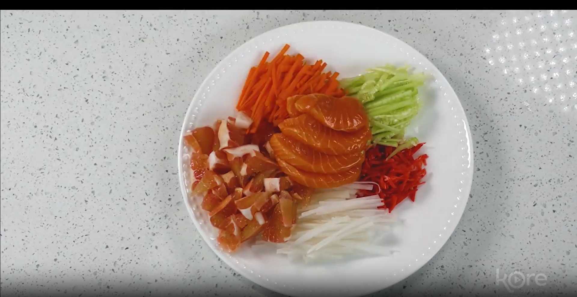 Salade Yu-Shen-Étape 4