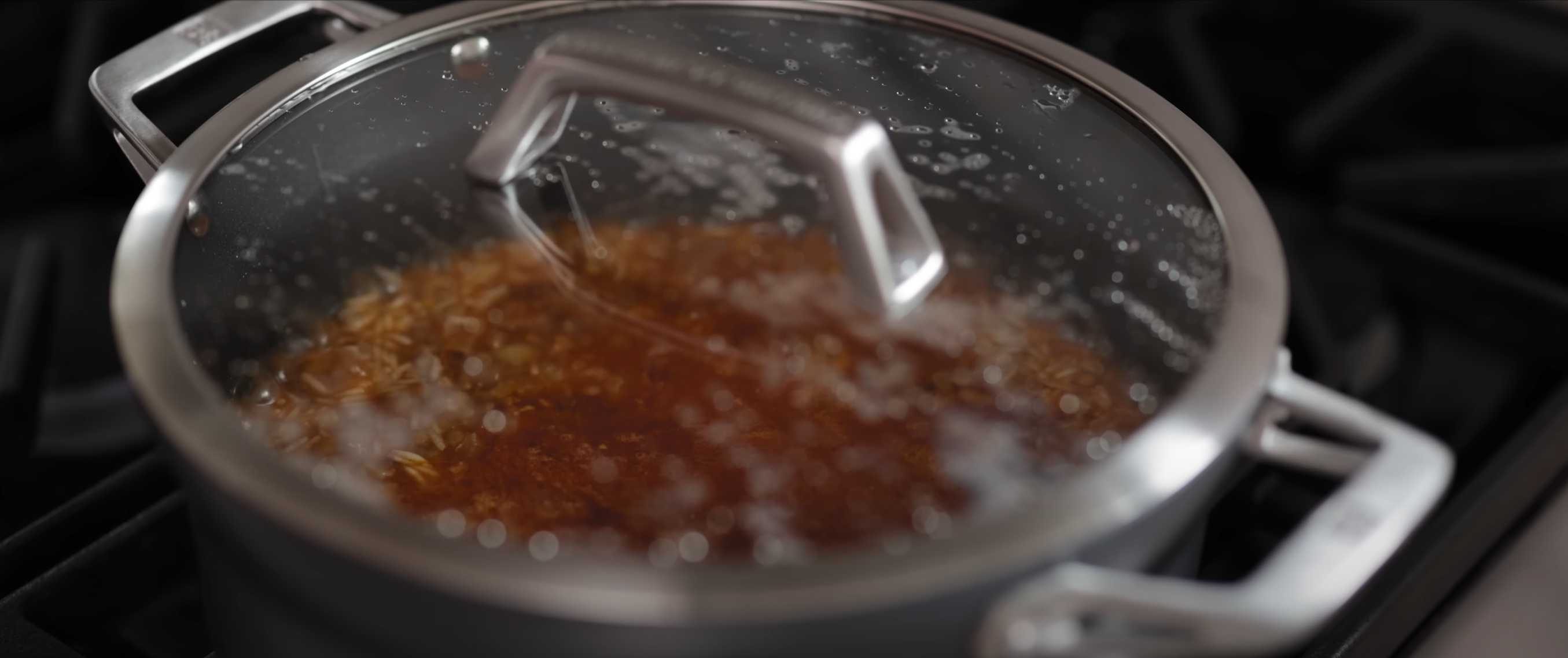 Lentilles et riz méditerranéens - Étape 7