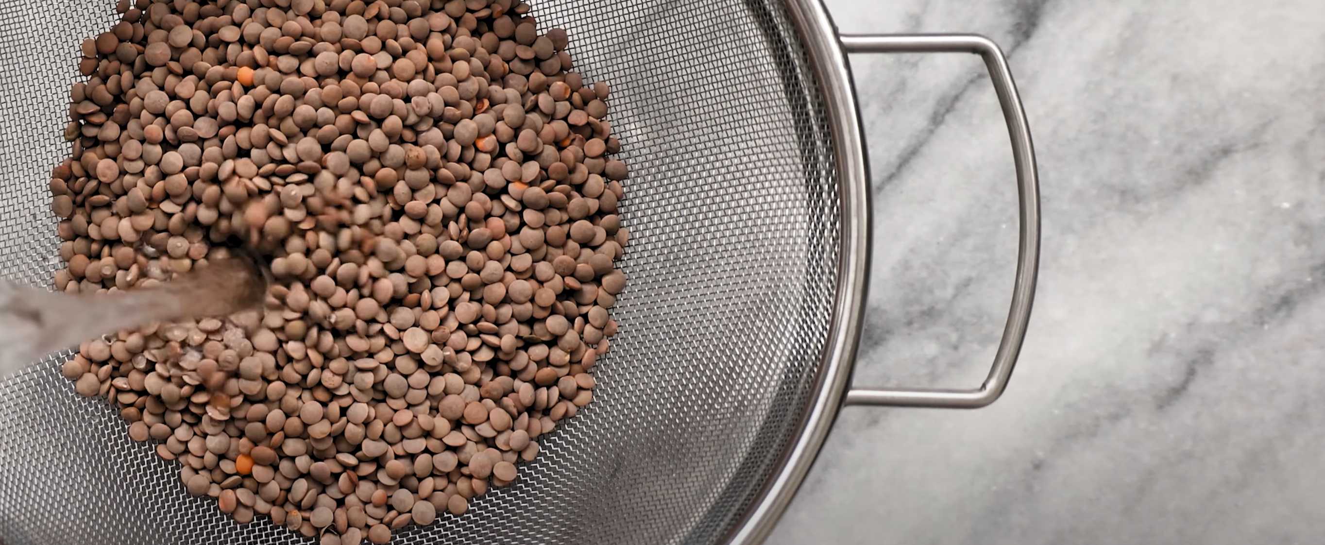 Lentilles et riz méditerranéens - Étape 1