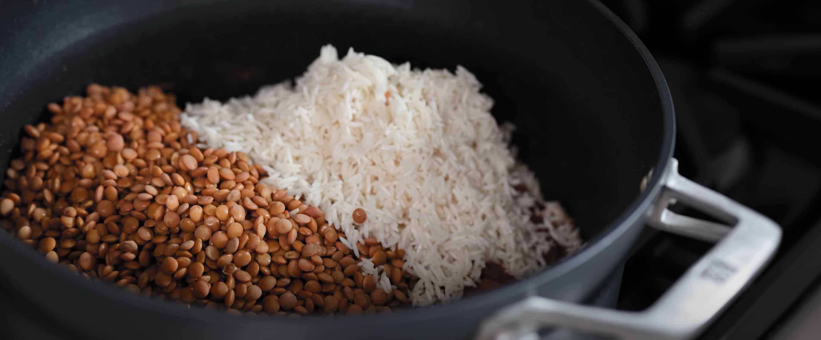 Lentilles et riz méditerranéens - Étape 6