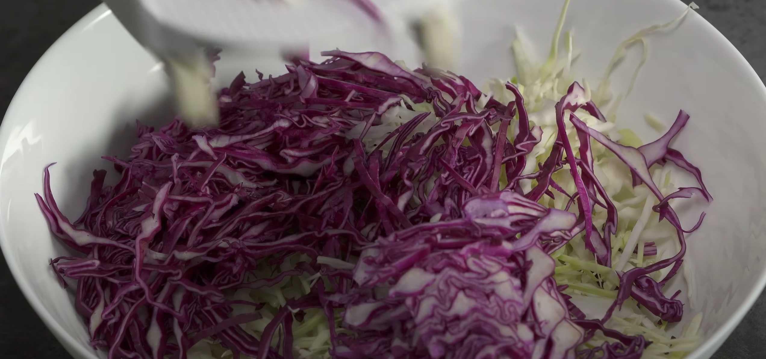 Salade de chou en 2 étapes - Étape 1