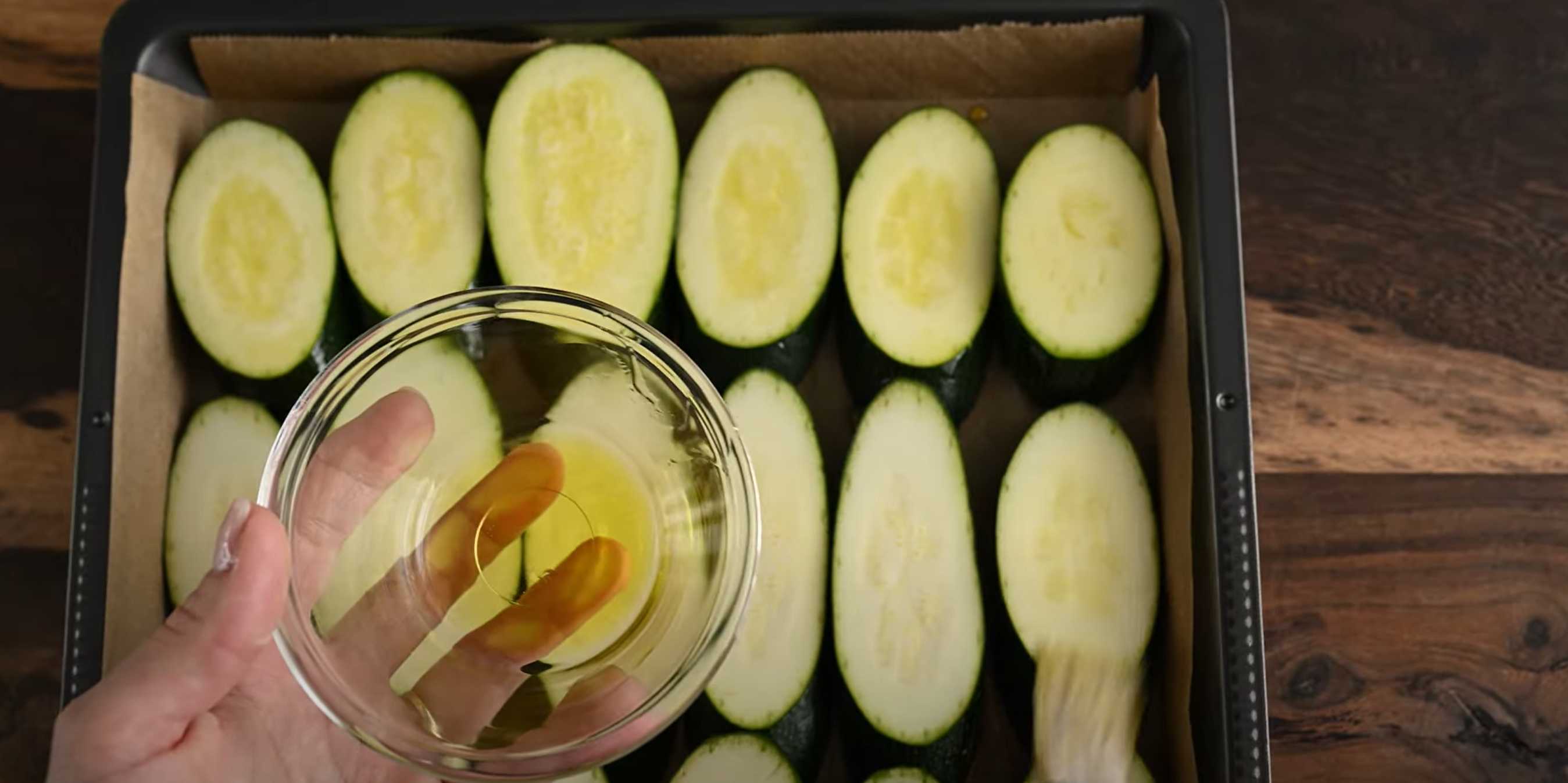 Courgettes cuites au four avec du riz et des noix - Étape 3