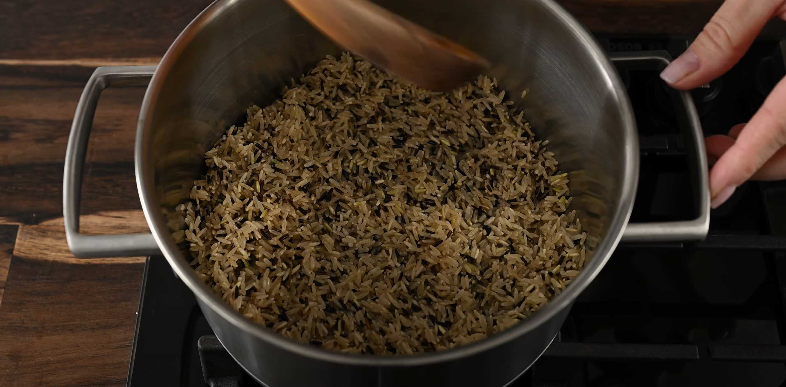 Courgettes cuites au four avec du riz et des noix - Étape 4