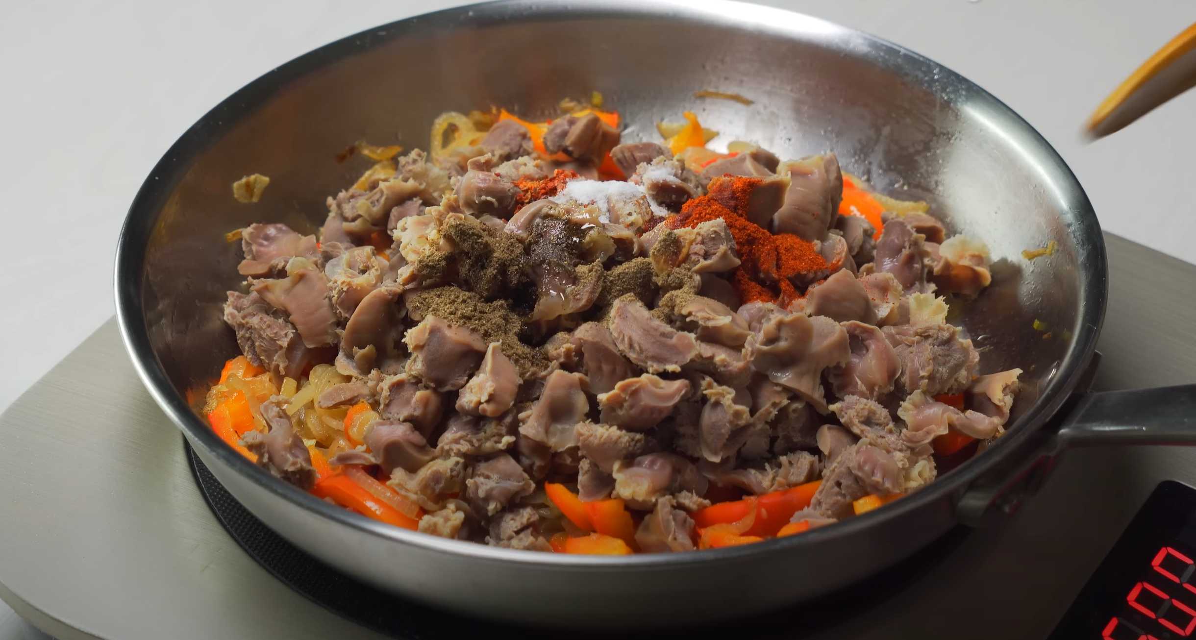 Gésiers de poulet à la coréenne - Étape 10