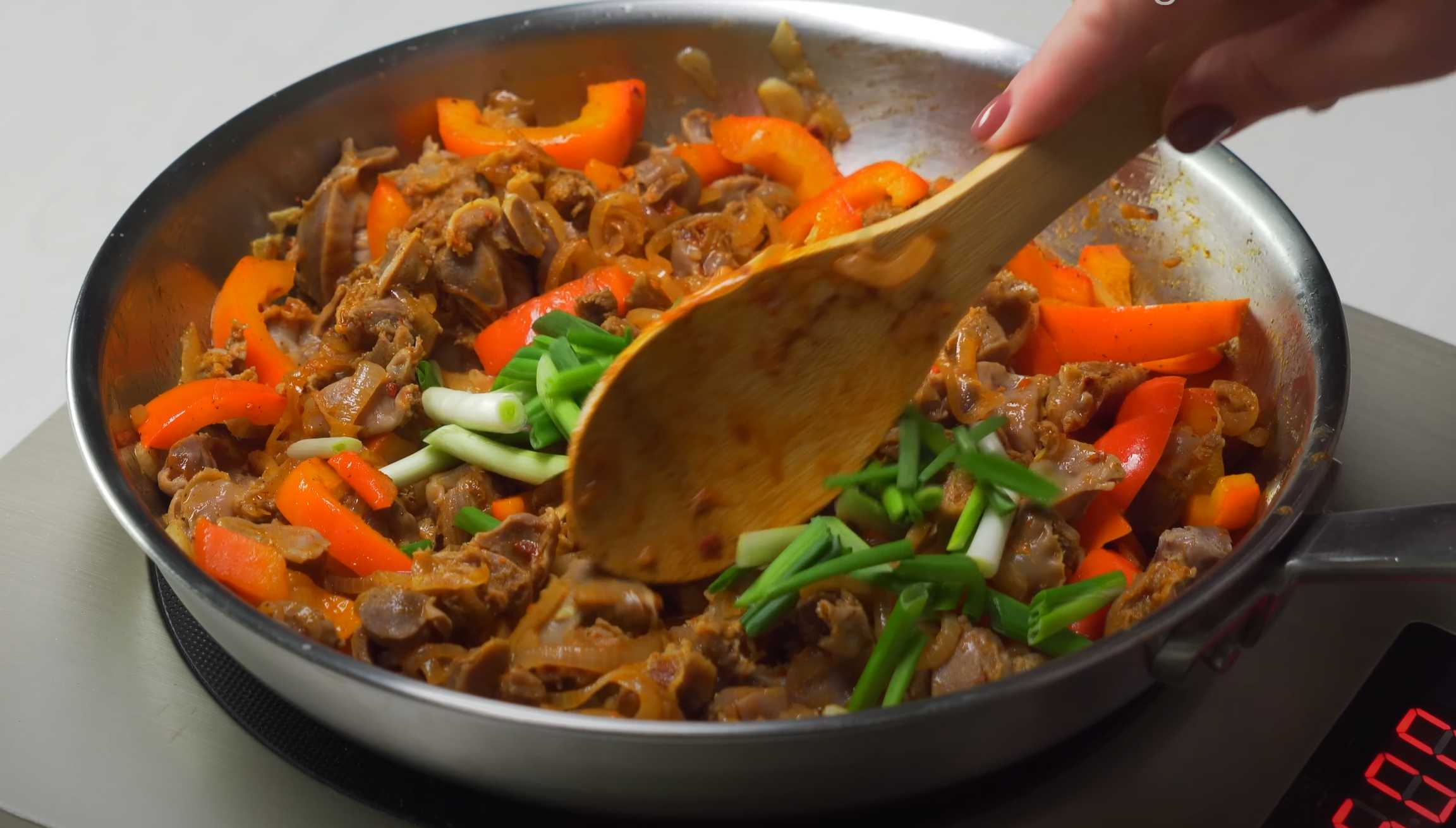 Gésiers de poulet à la coréenne - Étape 11