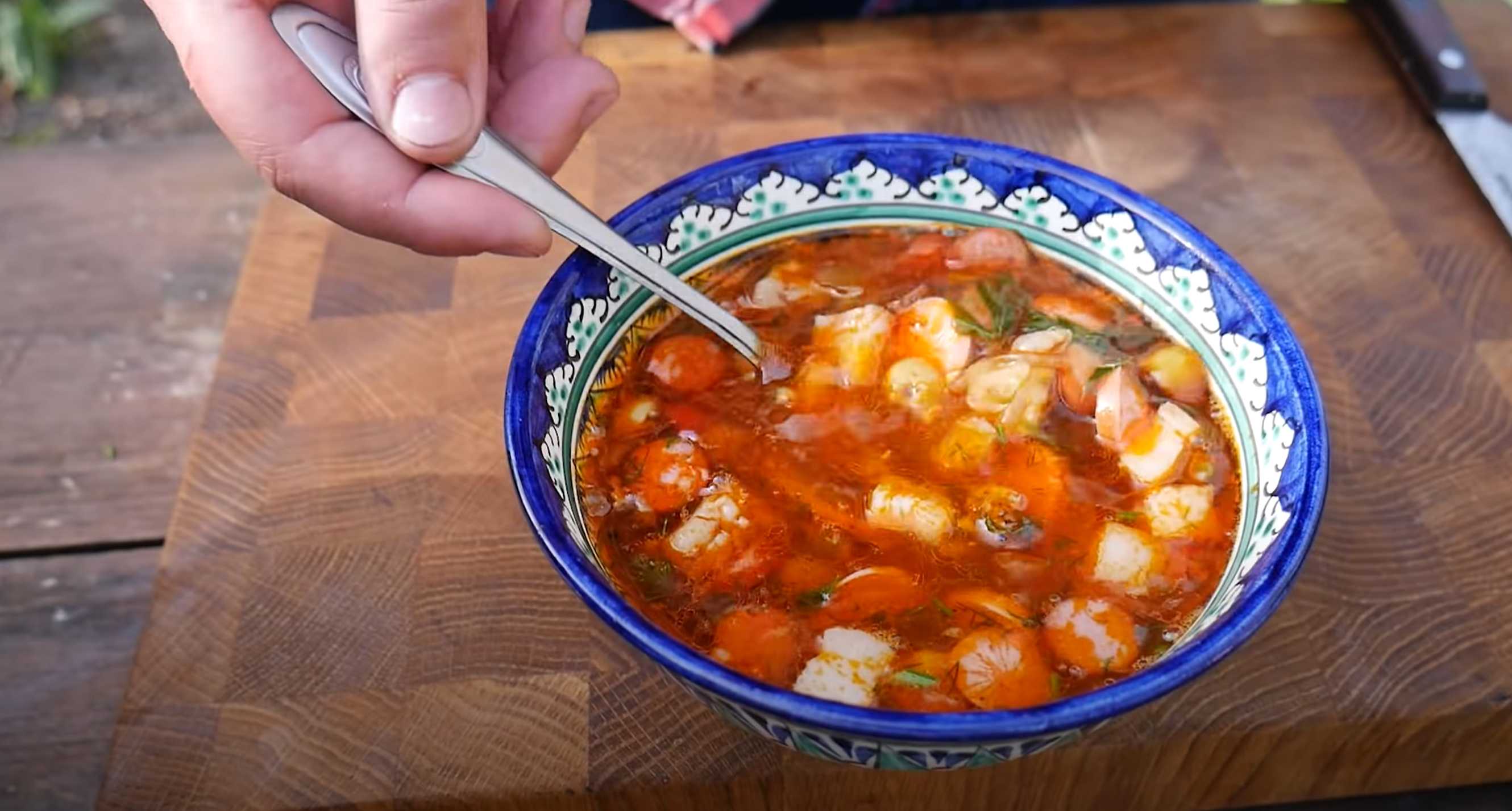 Solyanka dans un chaudron - Étape 13