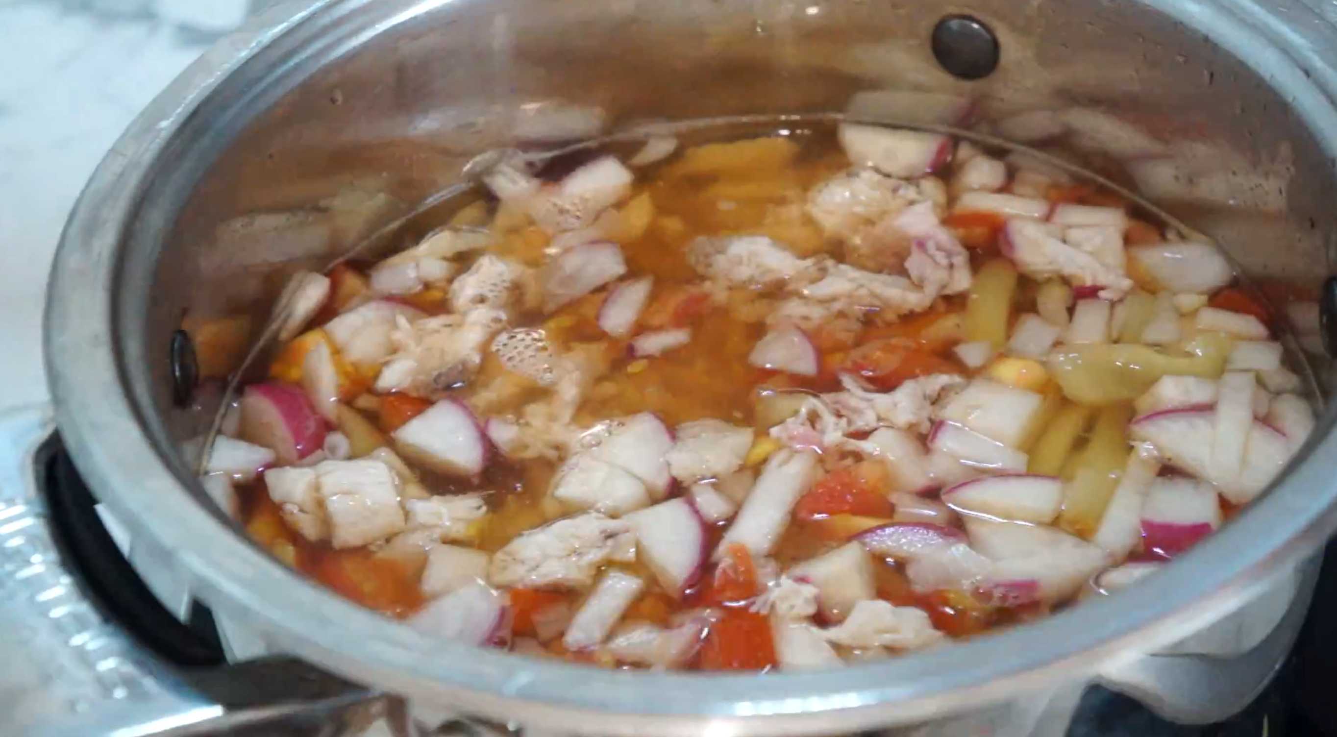 Soupe de nouilles au poulet chinoise - Étape 8