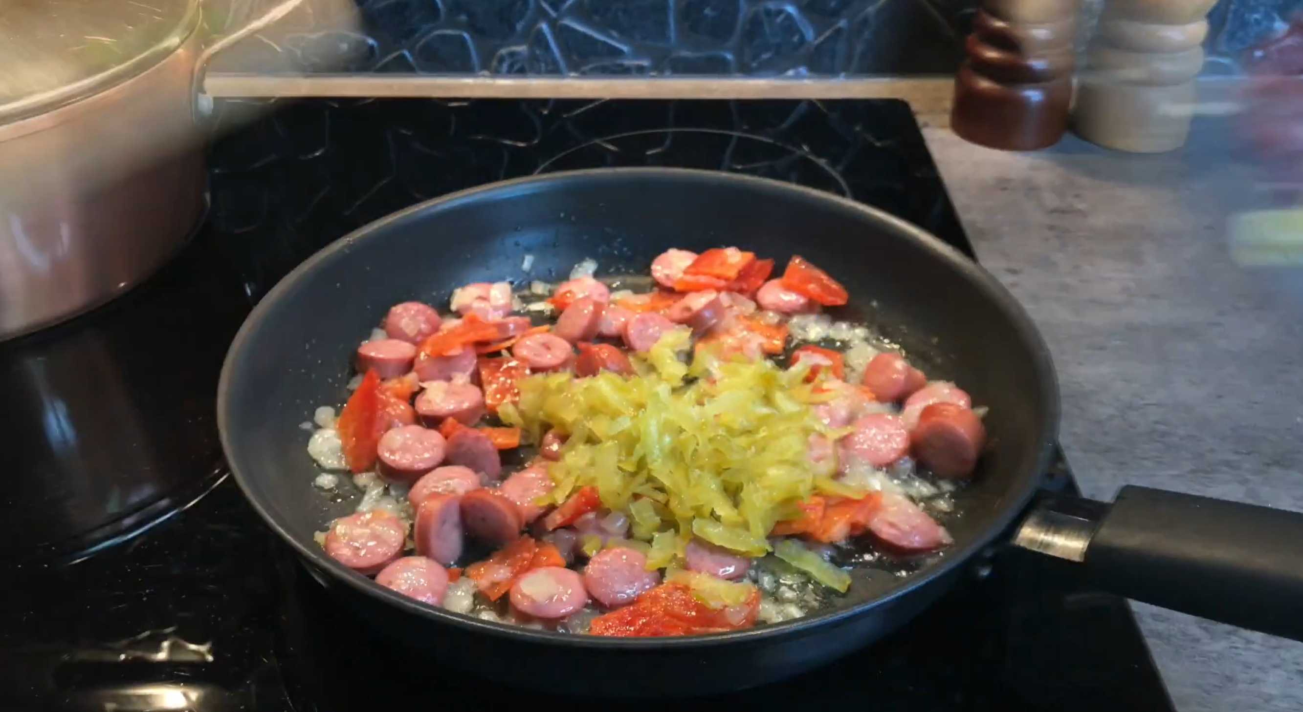 Solyanka à la poêle - Étape 4