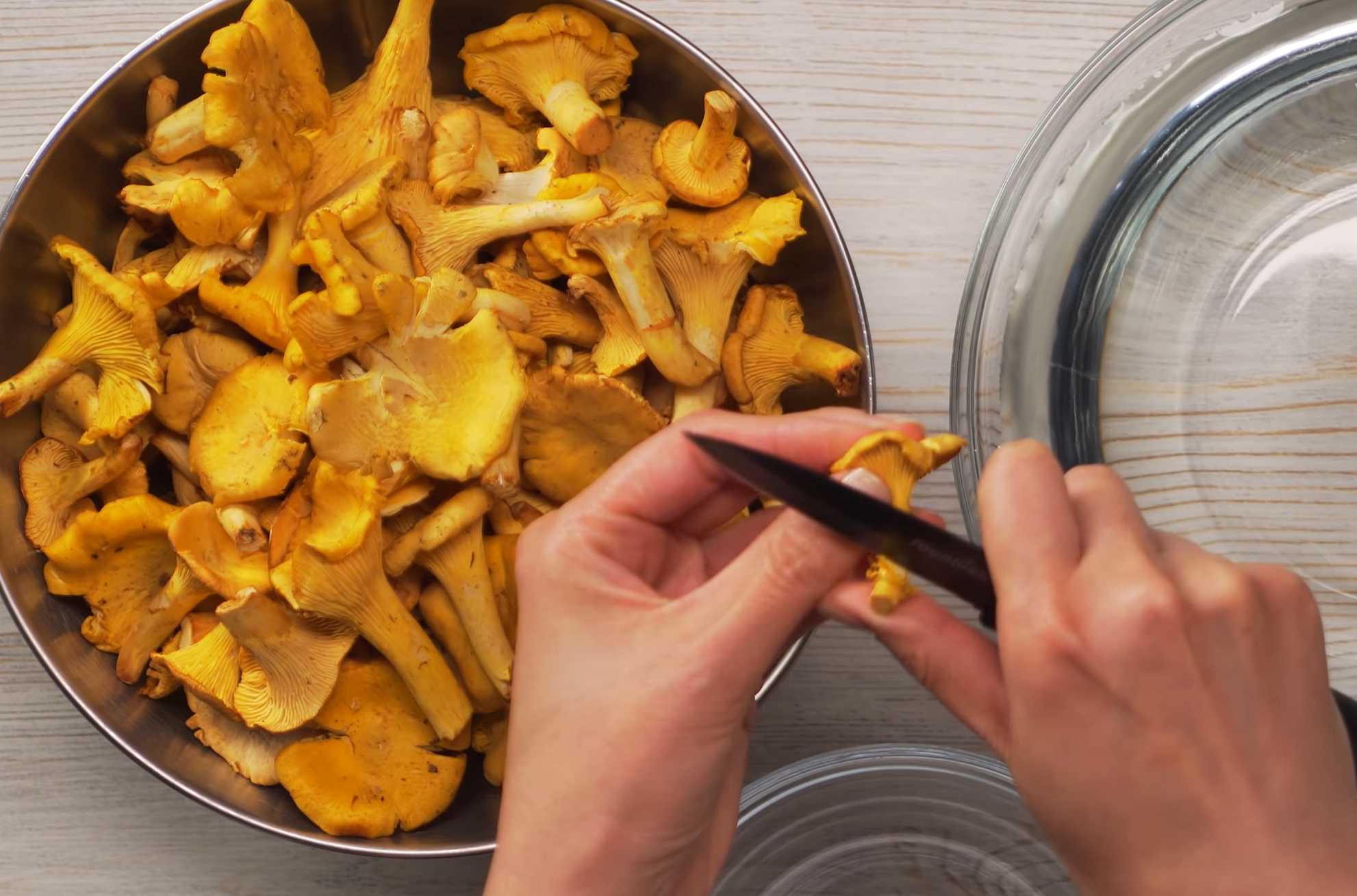 Pommes de terre sautées aux chanterelles - Étape 1