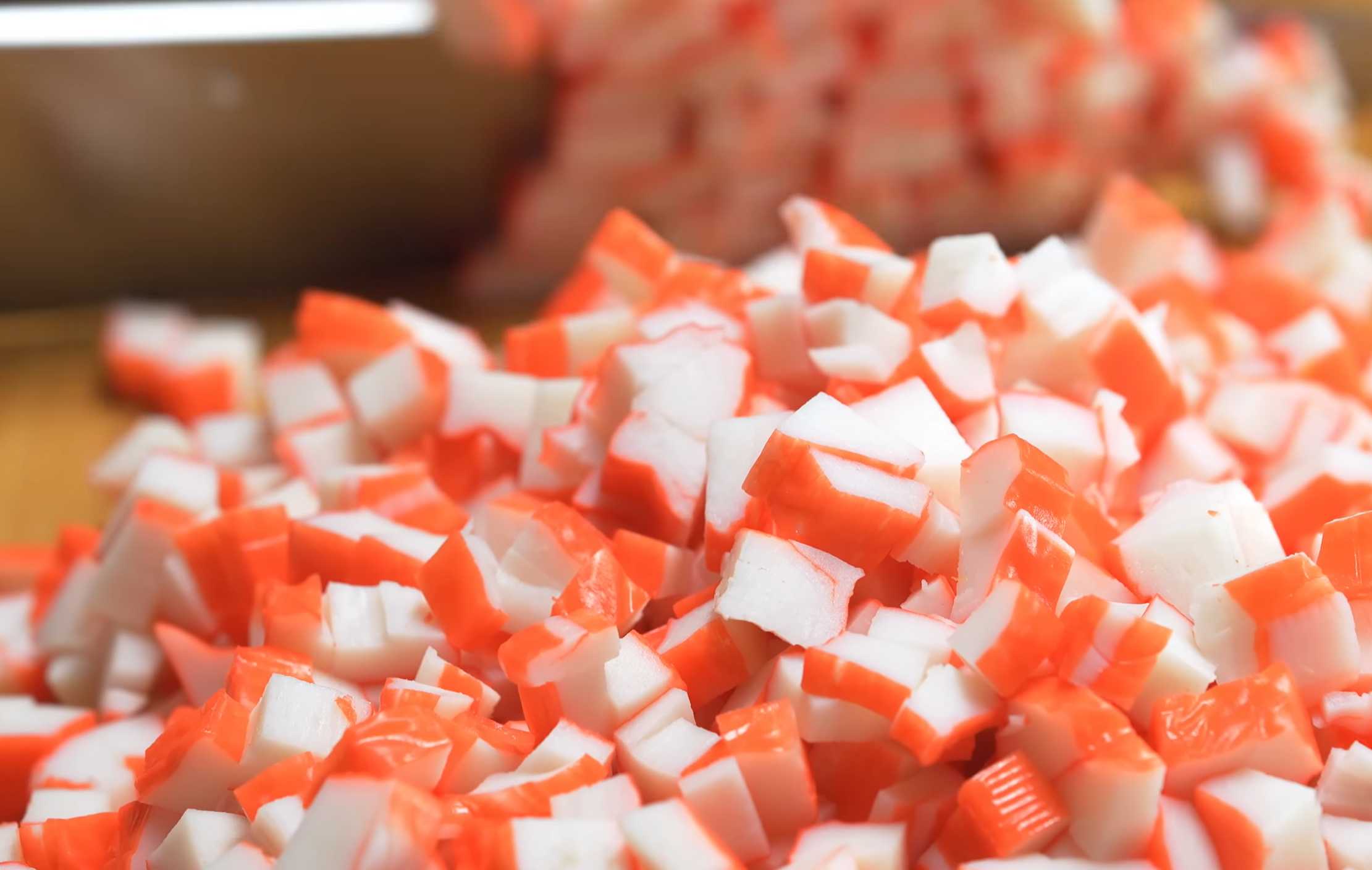 Salade de crabe classique - Étape 1