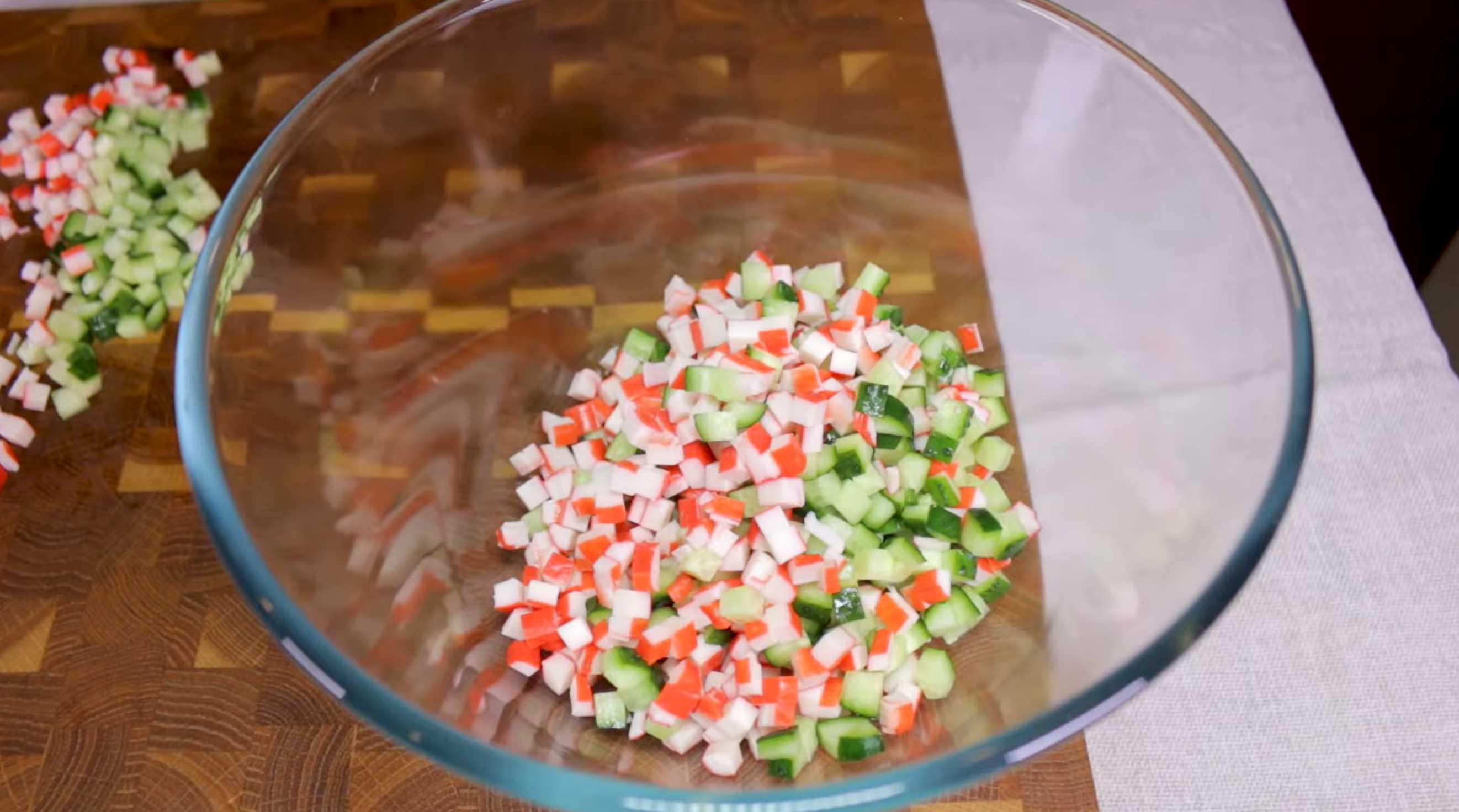 Salade de crabe sans riz - Étape 3