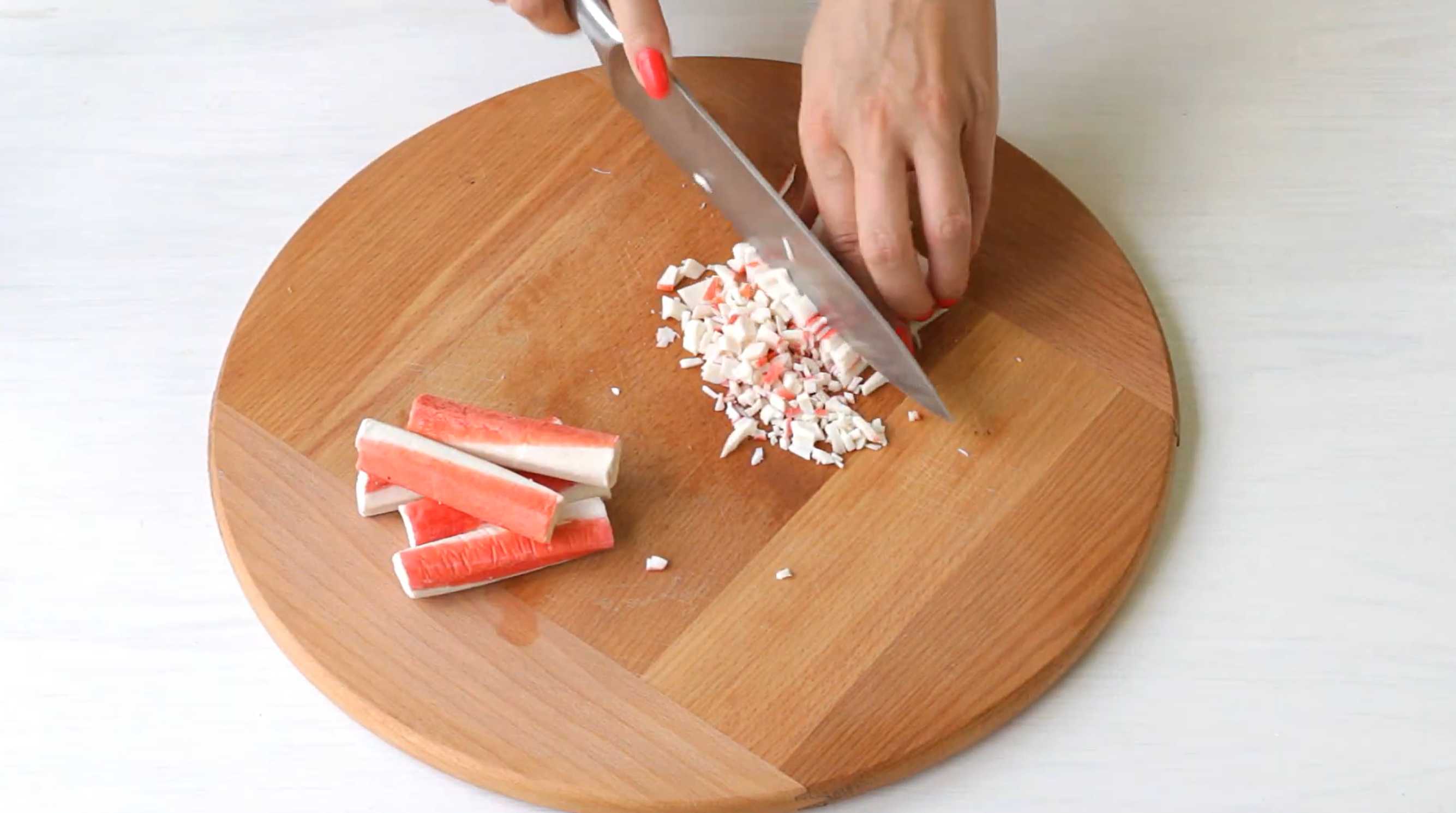 Salade de crabe au maïs et au concombre - Étape 3