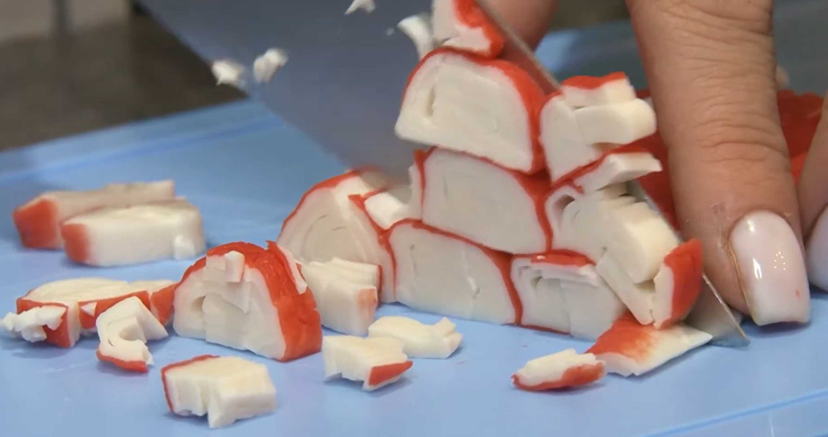 Salade de crabe saine - Étape 1