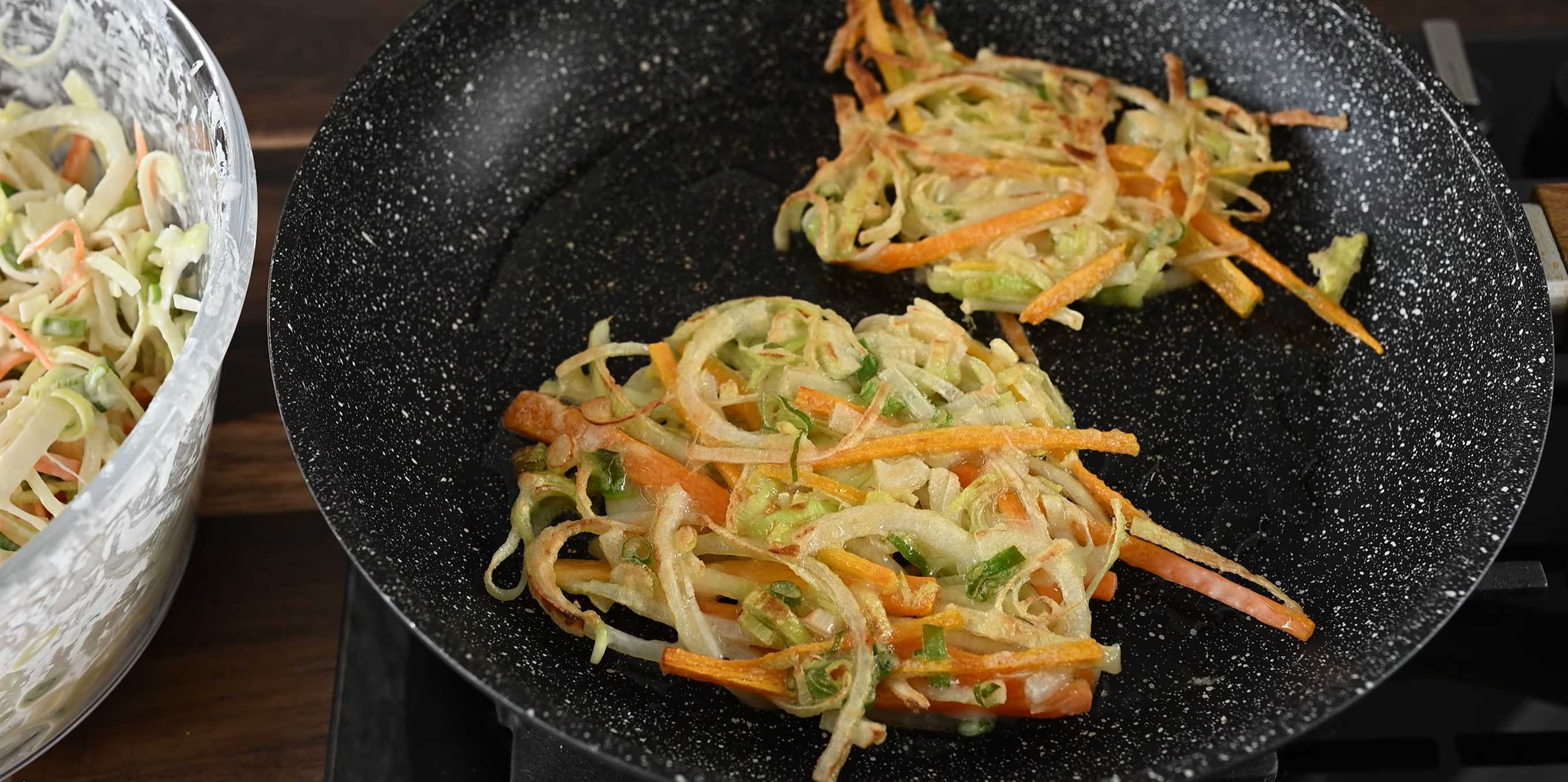 Crêpes aux oignons et aux poireaux - Étape 8