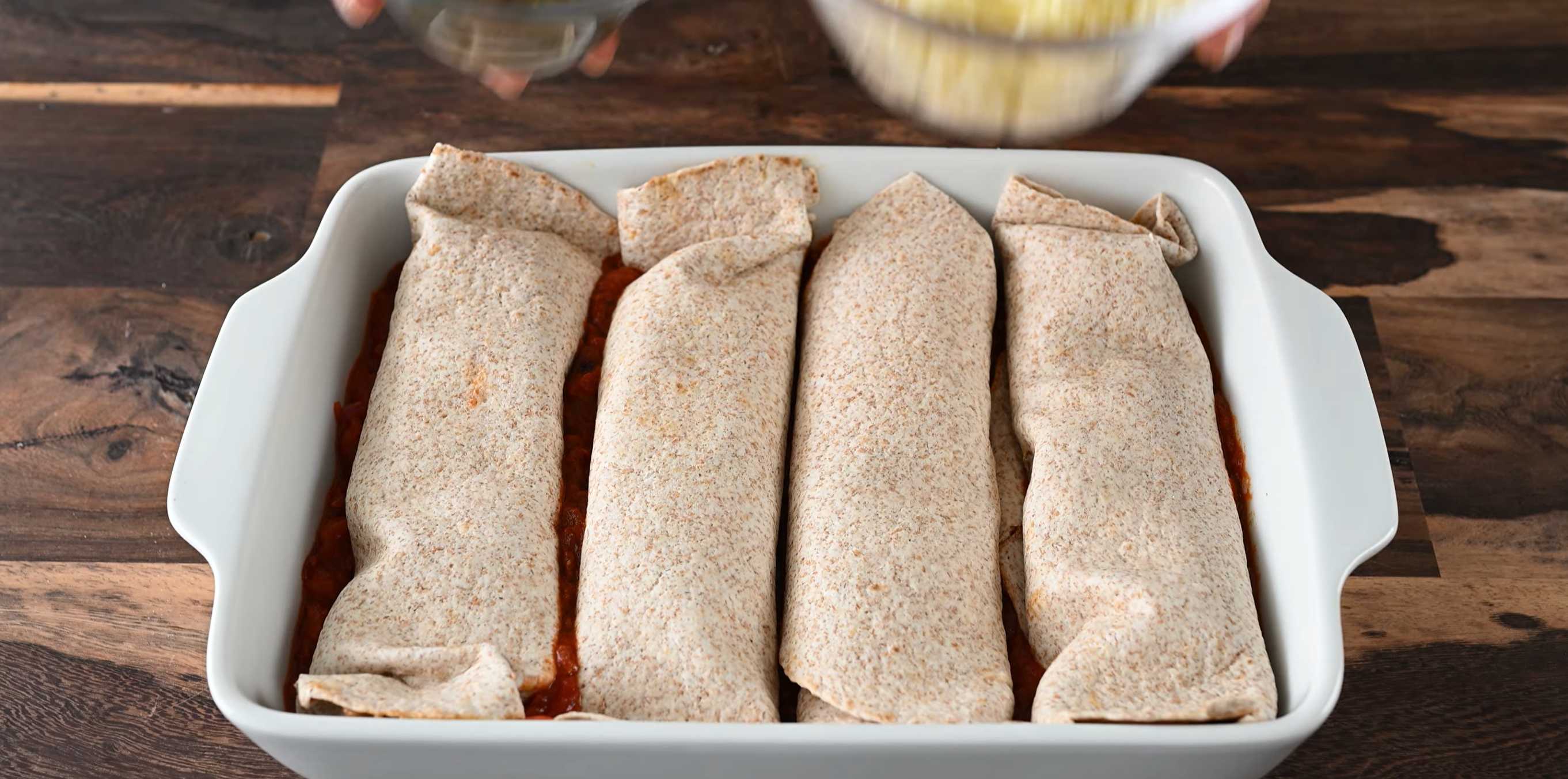 Enchilada aux légumes - Étape 12