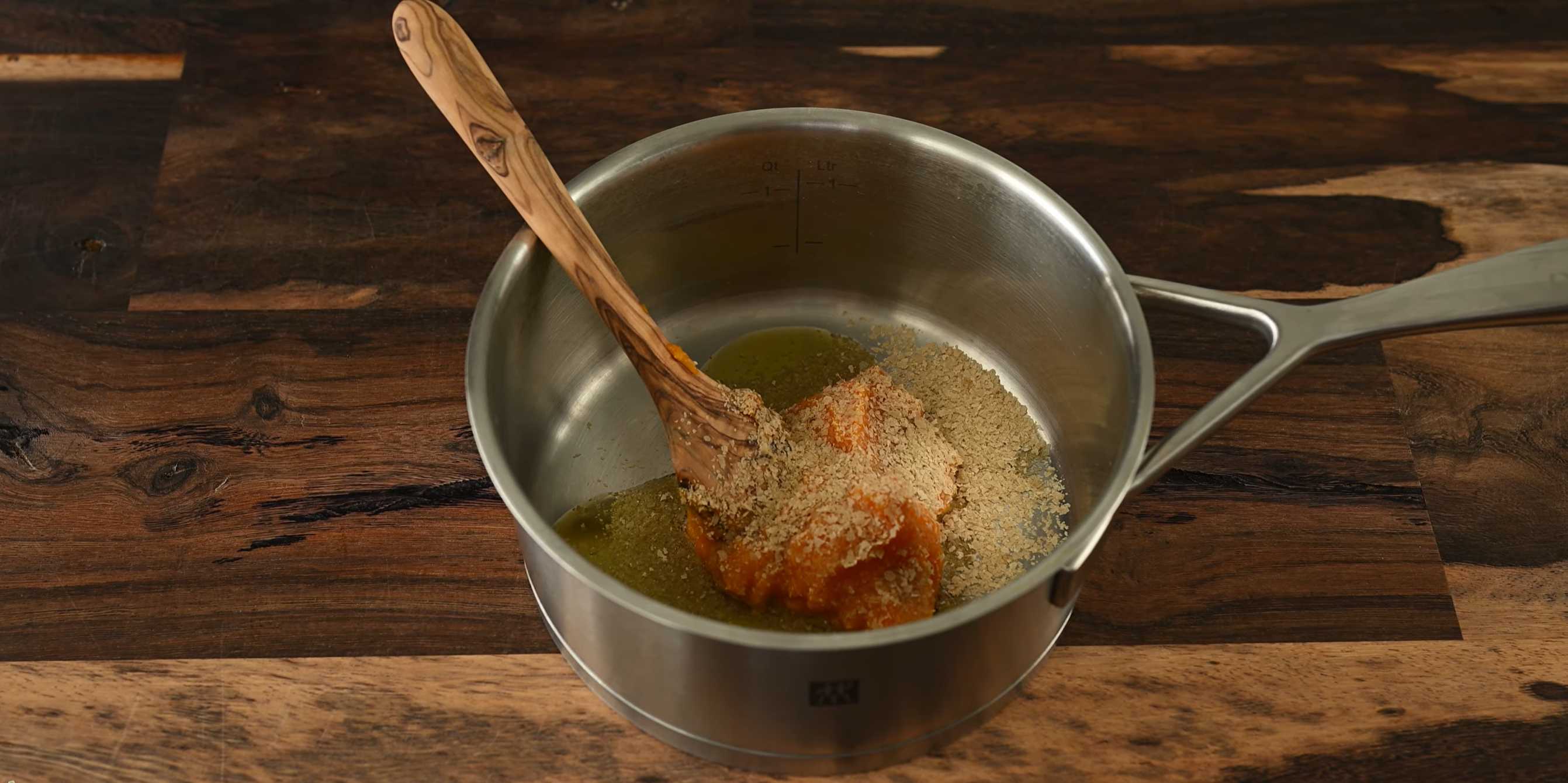 Petit-déjeuner végétalien aux œufs brouillés - Étape 3