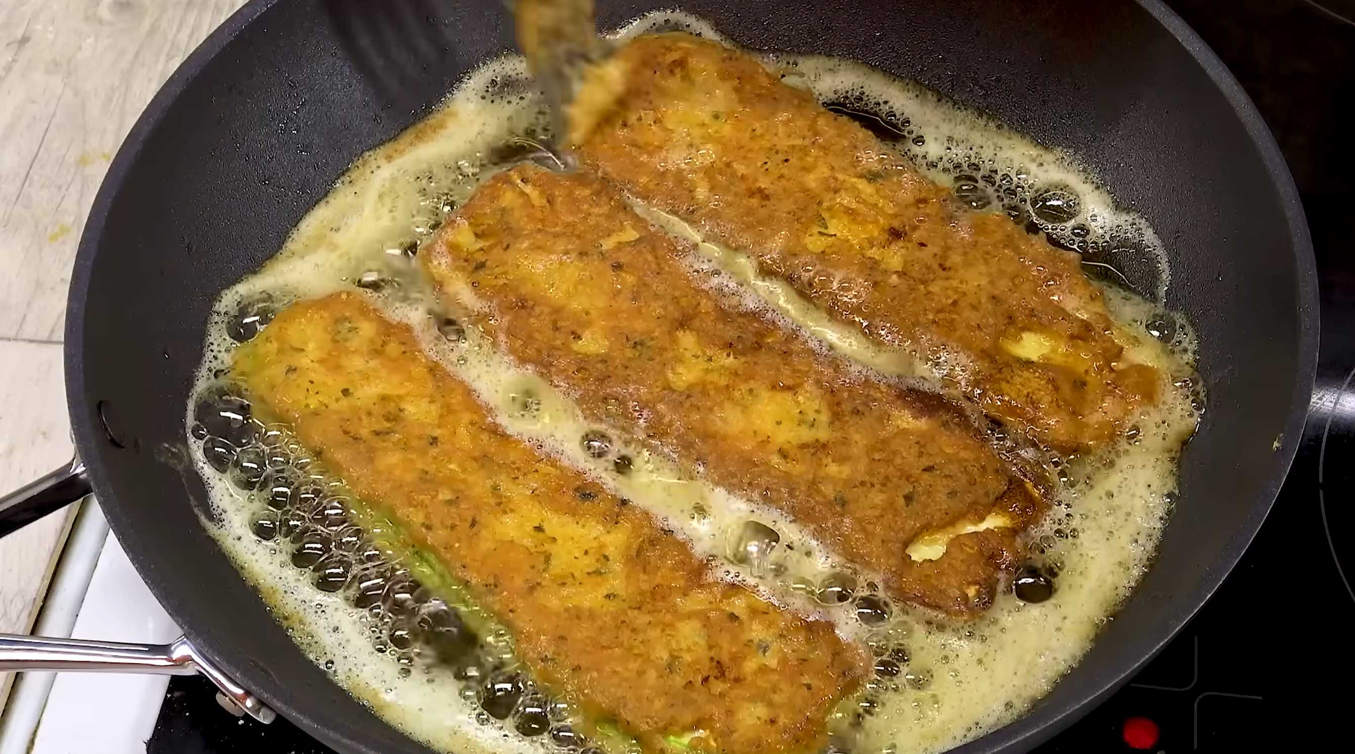 Courgettes frites au fromage et aux œufs - Étape 7