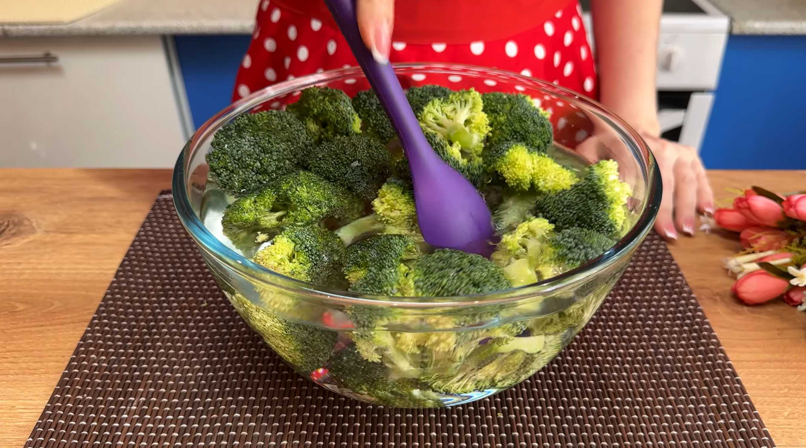 Gratin de brocolis et fromage - Étape 1