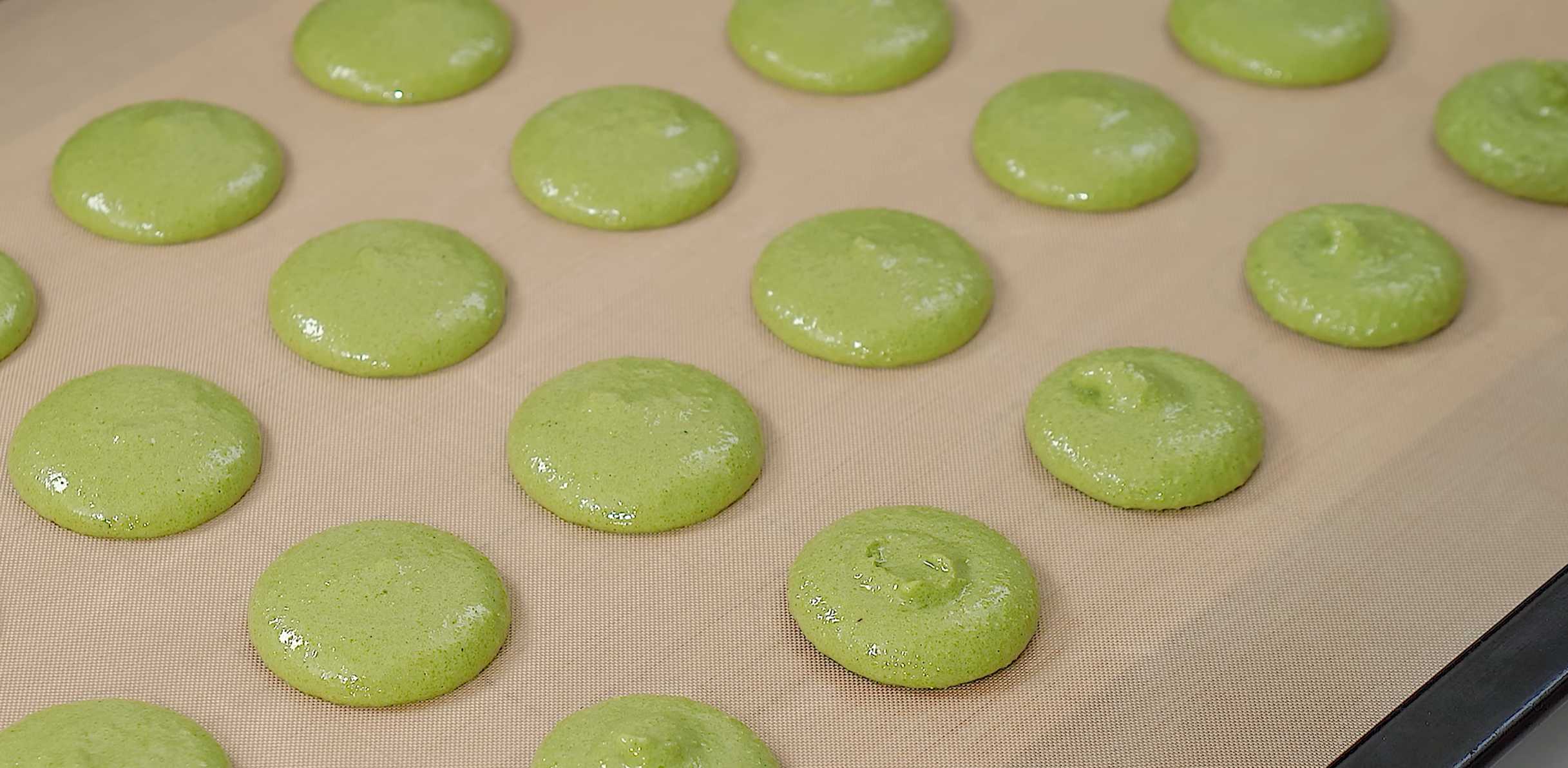 Macarons maison à la crème de thé vert - Étape 7