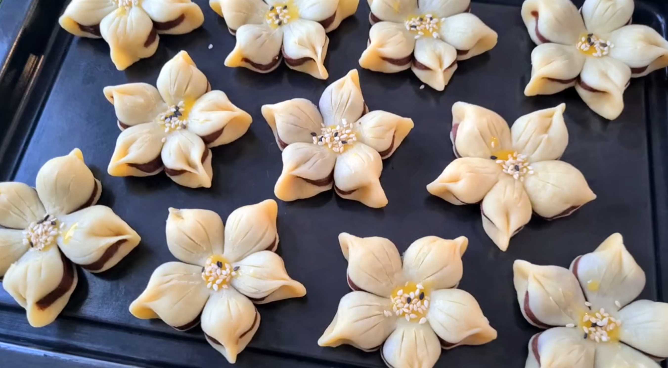 Fleurs en biscuits de Noël - Étape 11