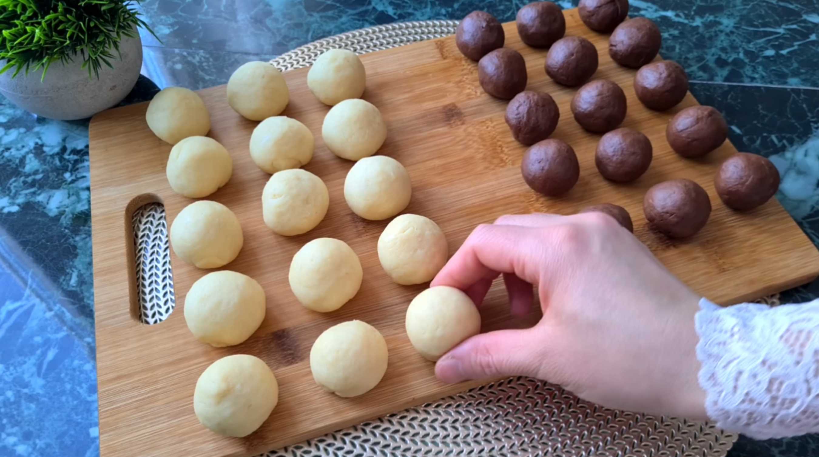 Fleurs en biscuits de Noël - Étape 6