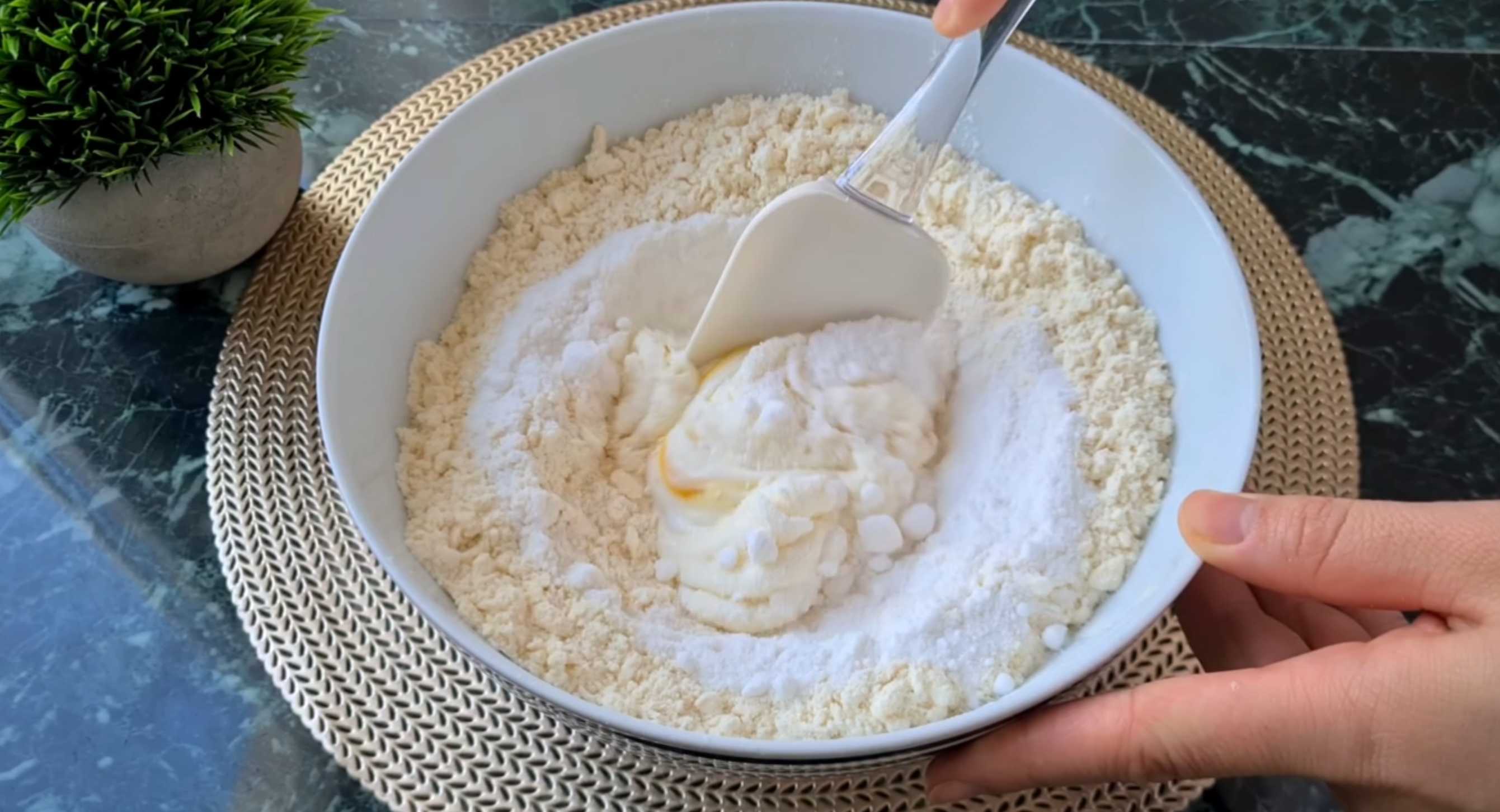 Fleurs en biscuits de Noël - Étape 2