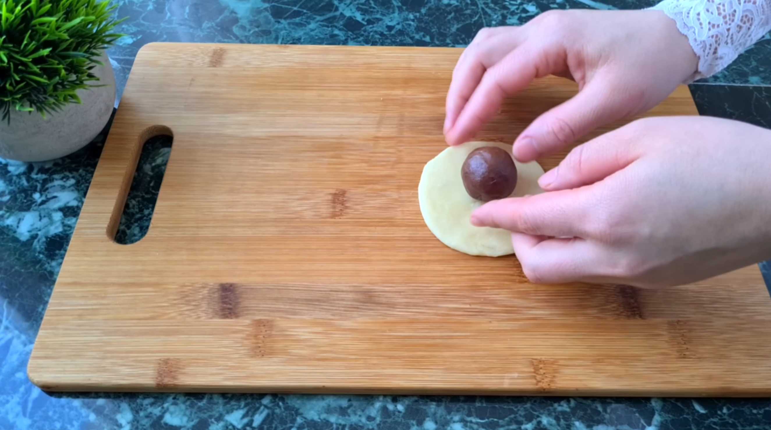Fleurs en biscuits de Noël - Étape 7