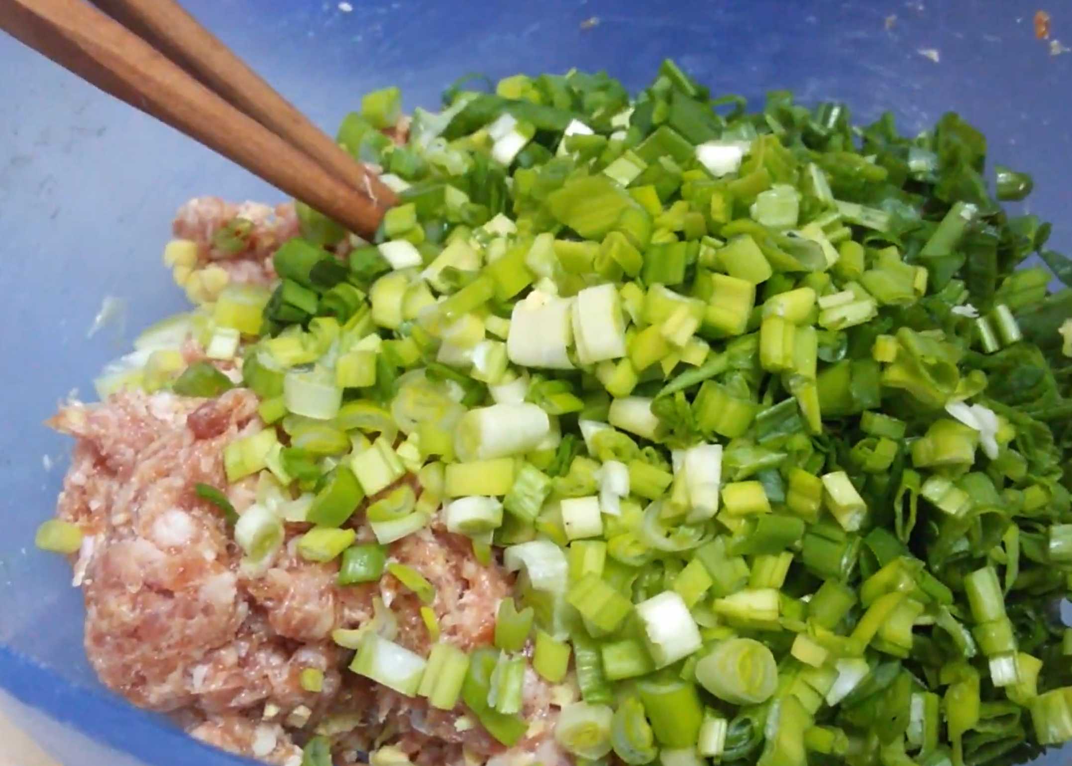 Raviolis Jiaozi chinois - Étape 2