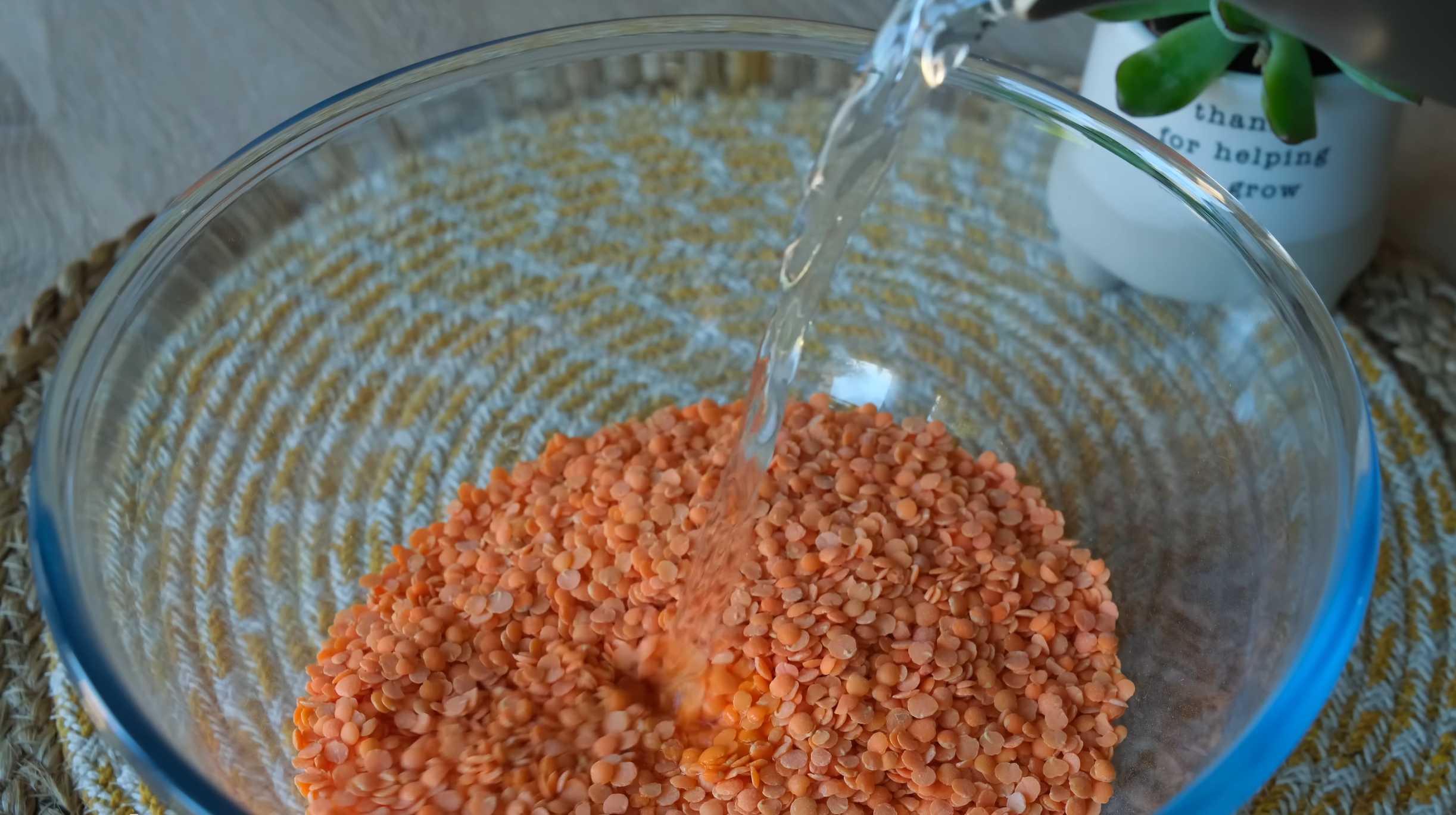 Galettes de lentilles - Étape 1