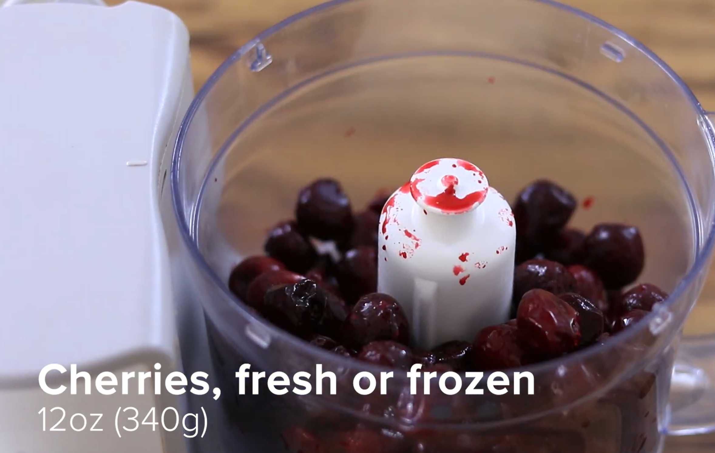 Glace maison aux cerises - Étape 1