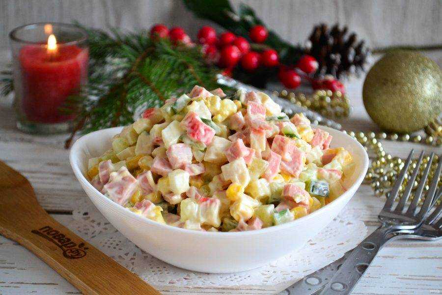 Salade de crabe aux saucisses - Étape 8