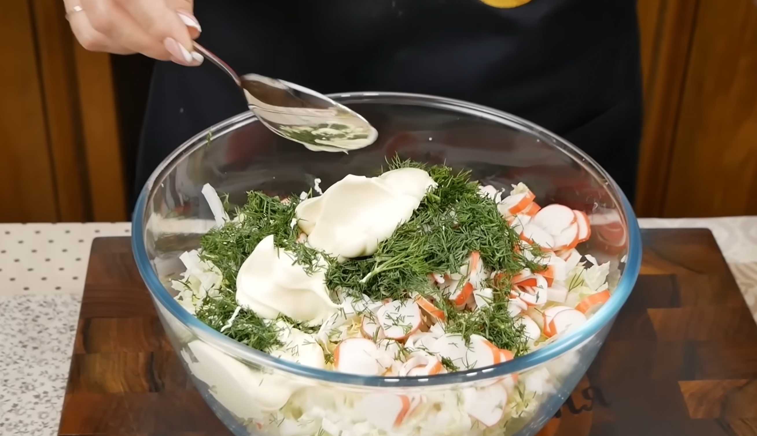 Salade de crabe au chou chinois - Étape 5