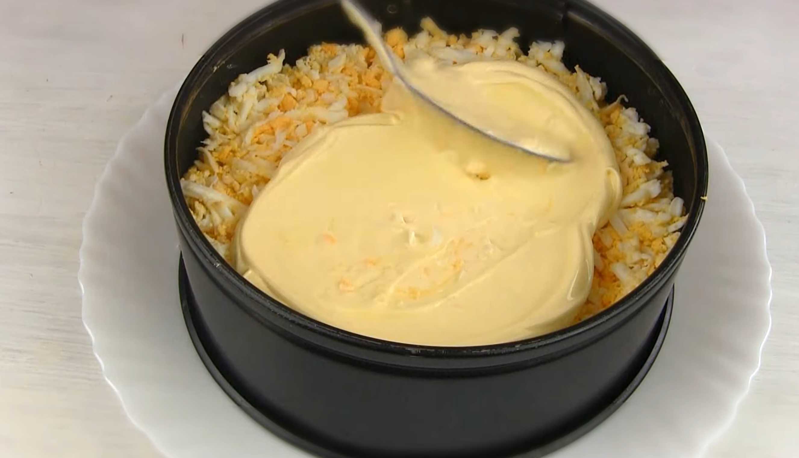 Salade de crabe aux champignons - Étape 3