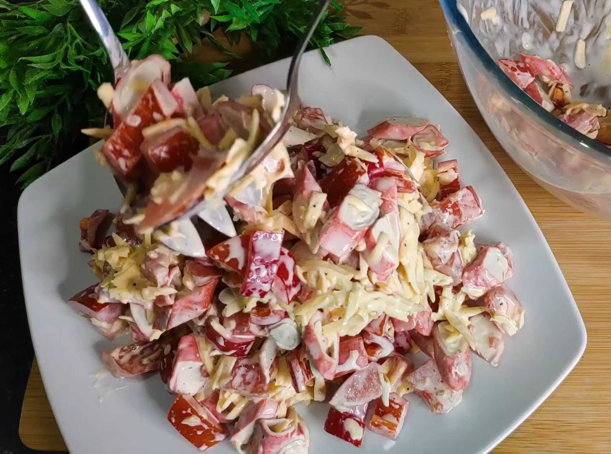 Salade de crabe aux poivrons - Étape 7