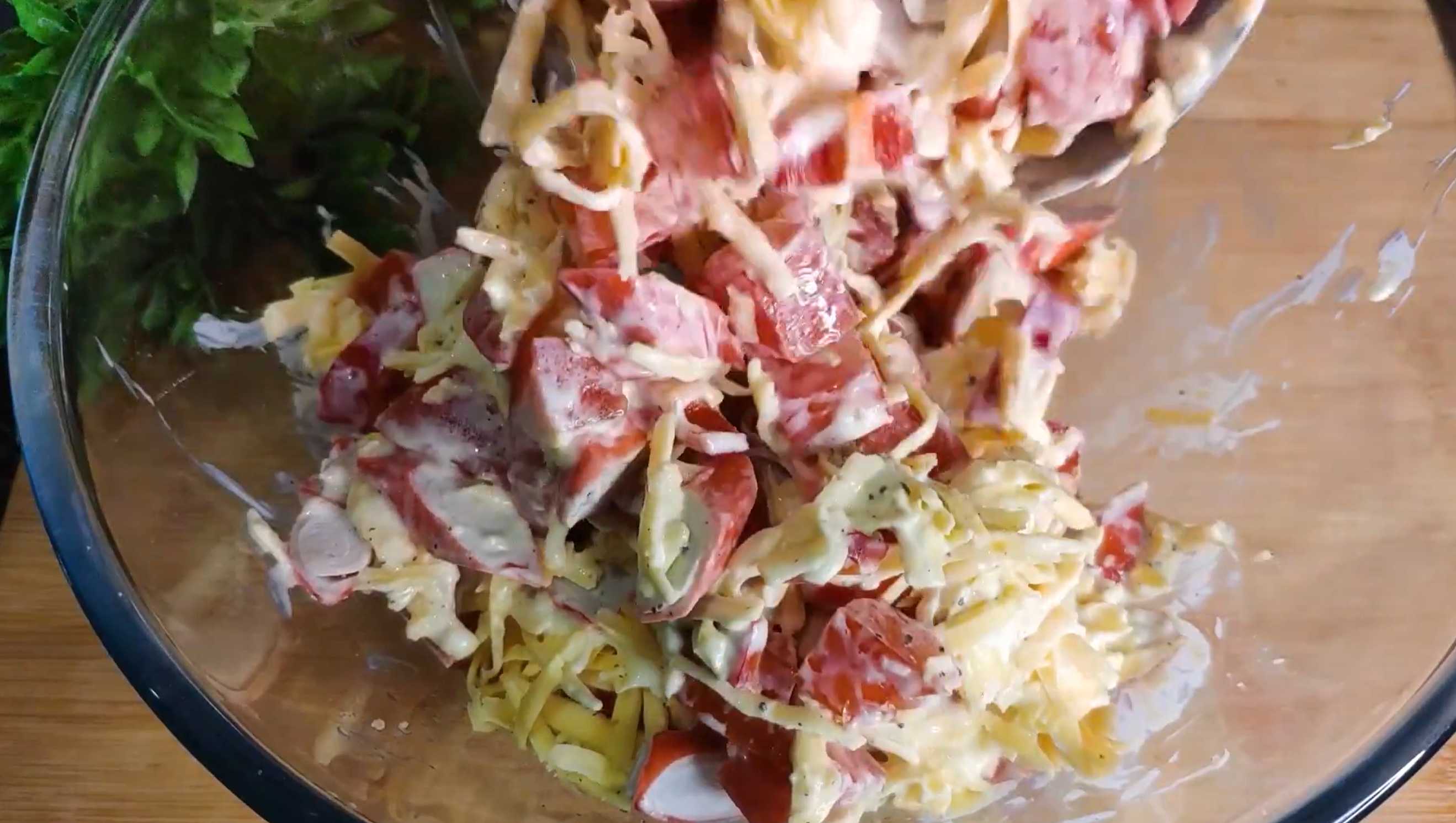 Salade de crabe aux poivrons - Étape 6