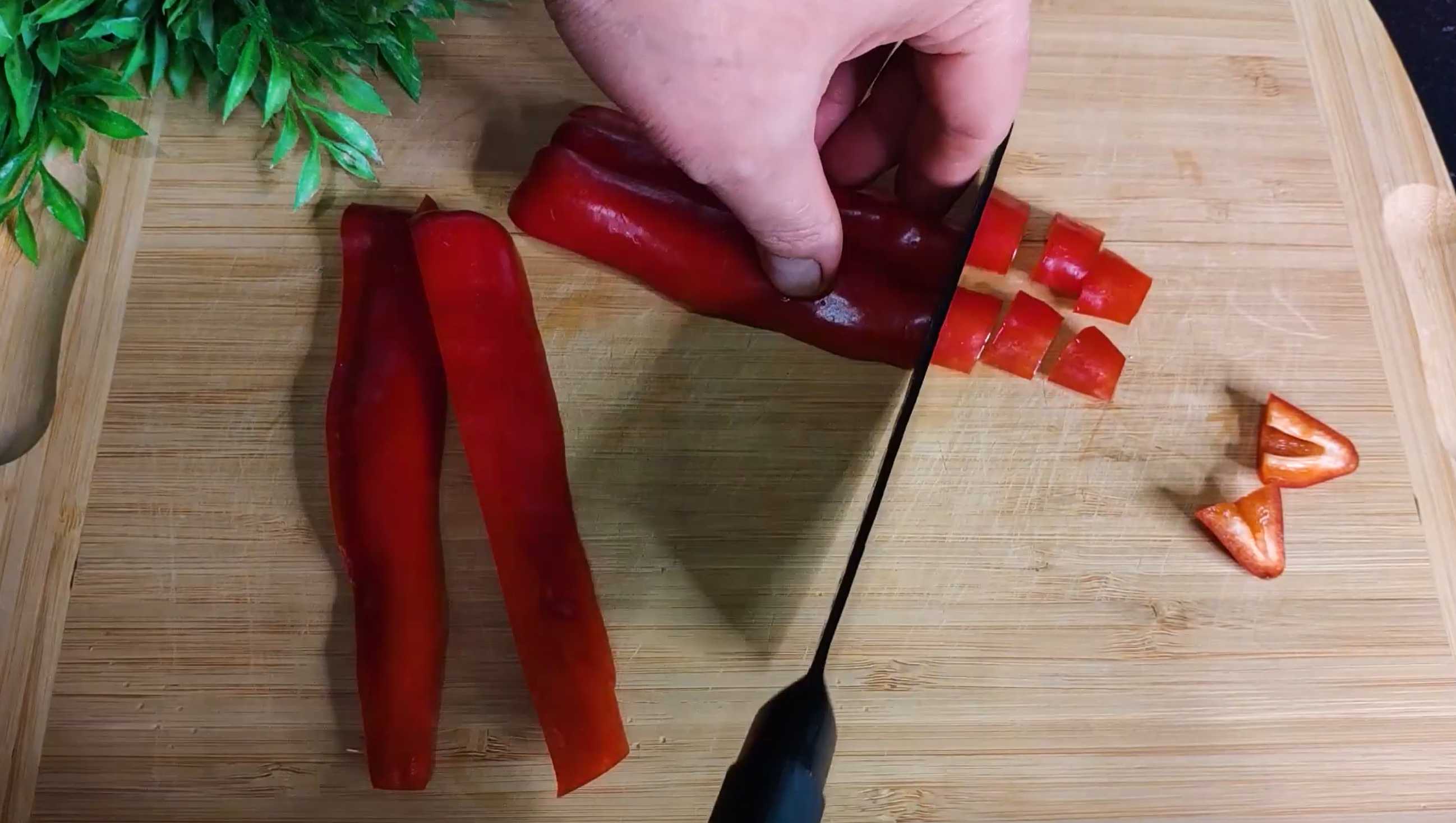 Salade de crabe aux poivrons - Étape 2